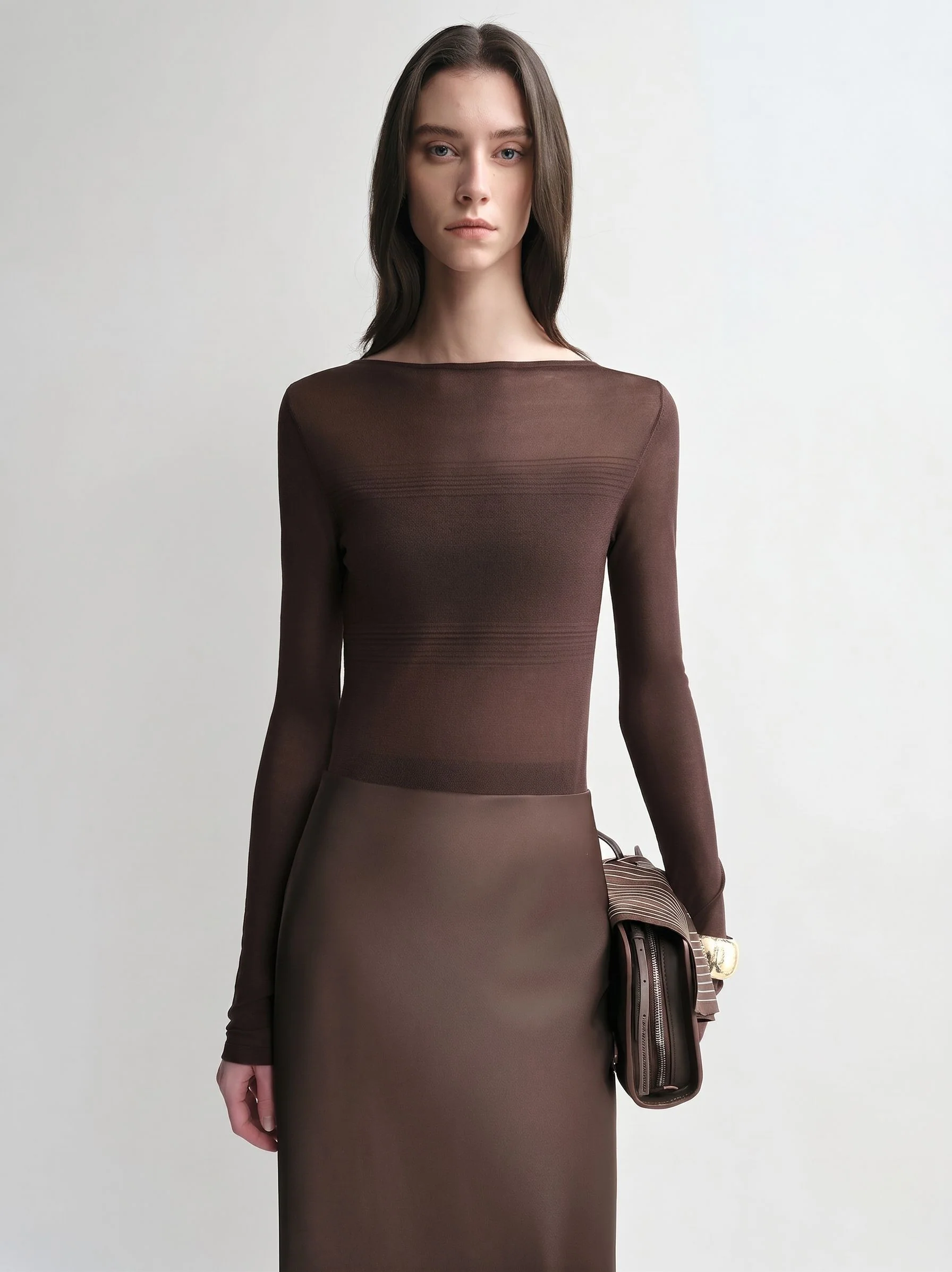 Sheer Boatneck Top - Image 4