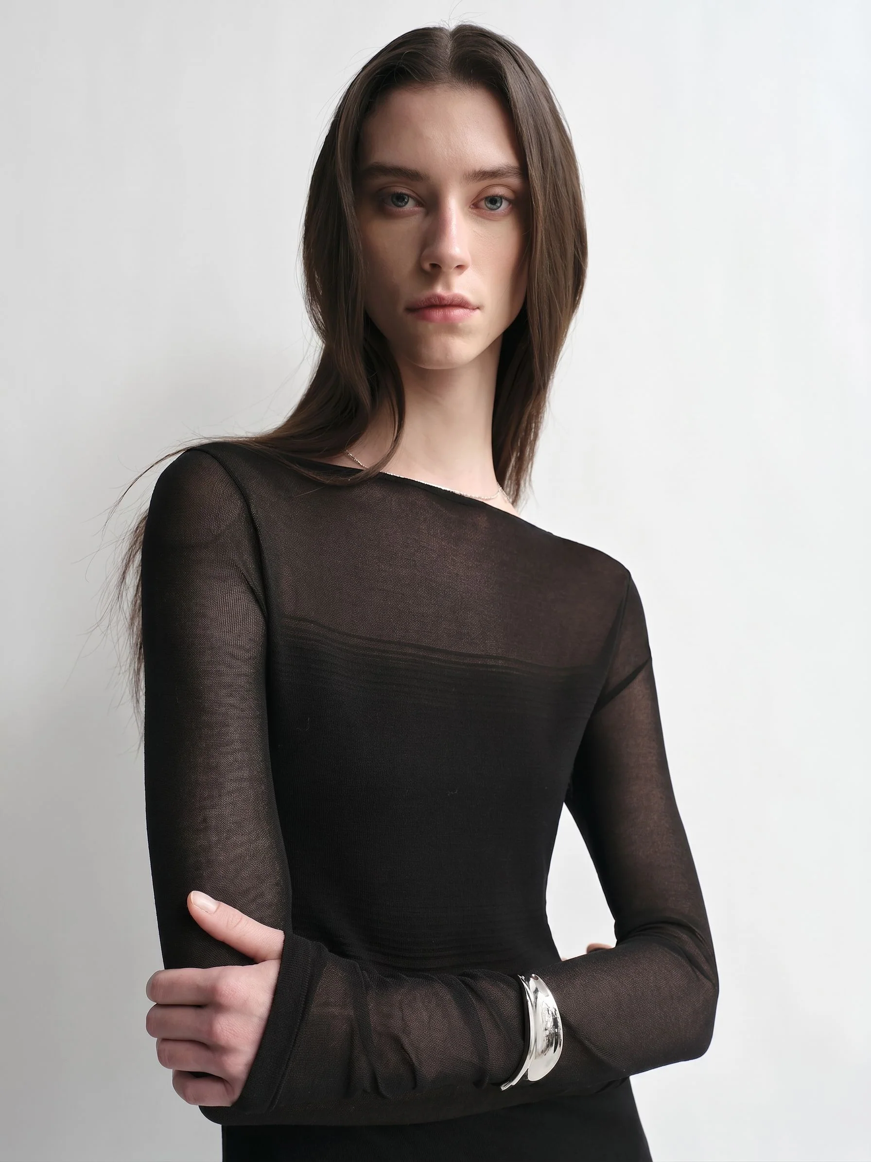 Sheer Boatneck Top - Image 5