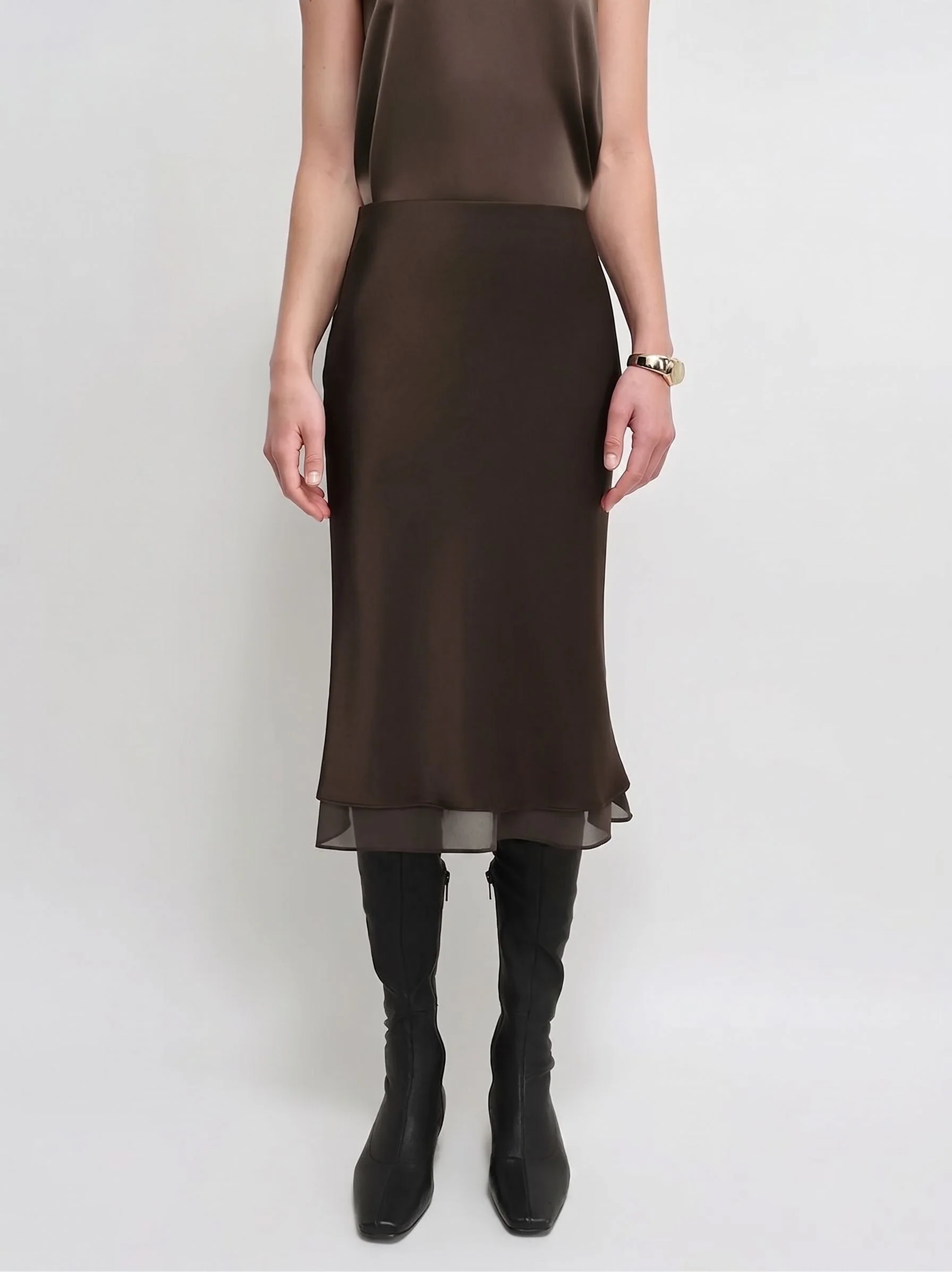 Sheer Hem Midi Skirt - Image 8
