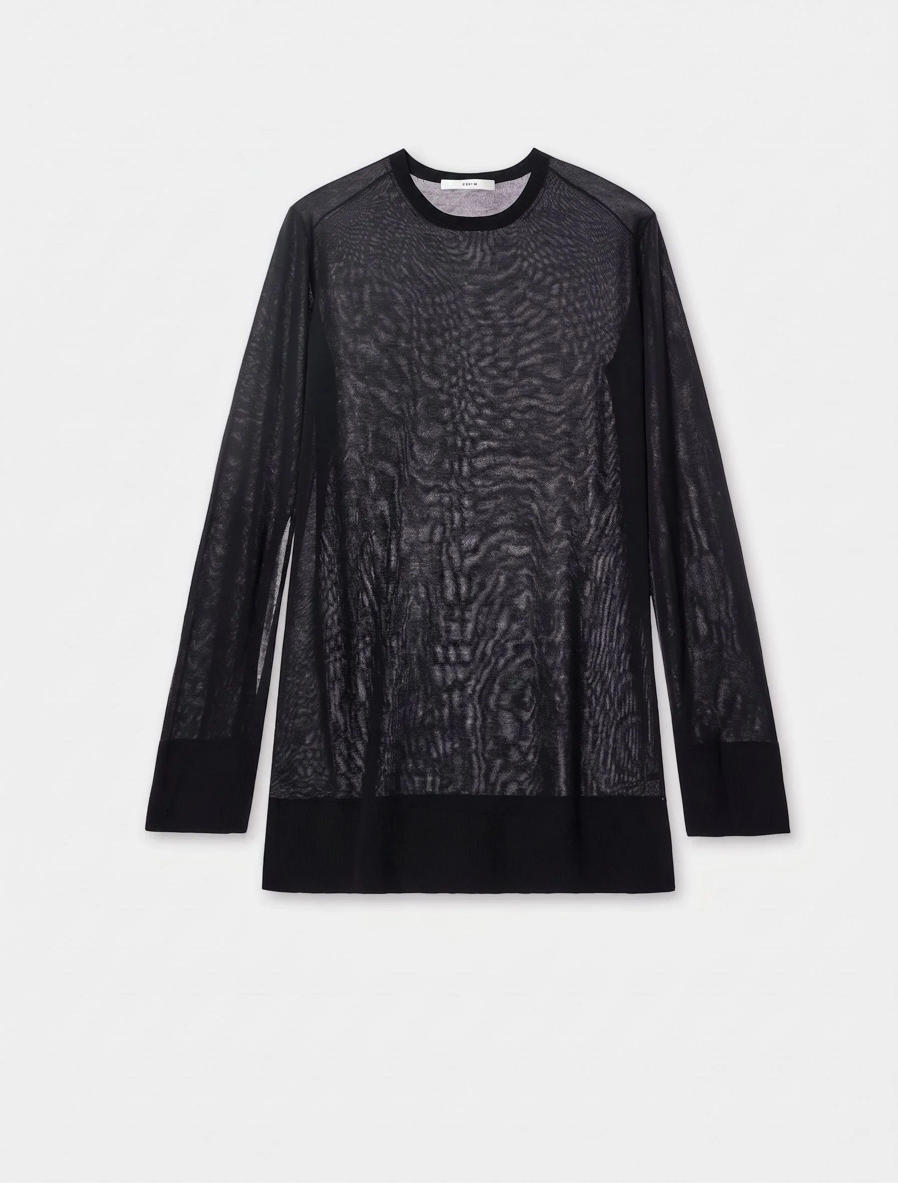 Sheer Knit Cardigan - Image 6