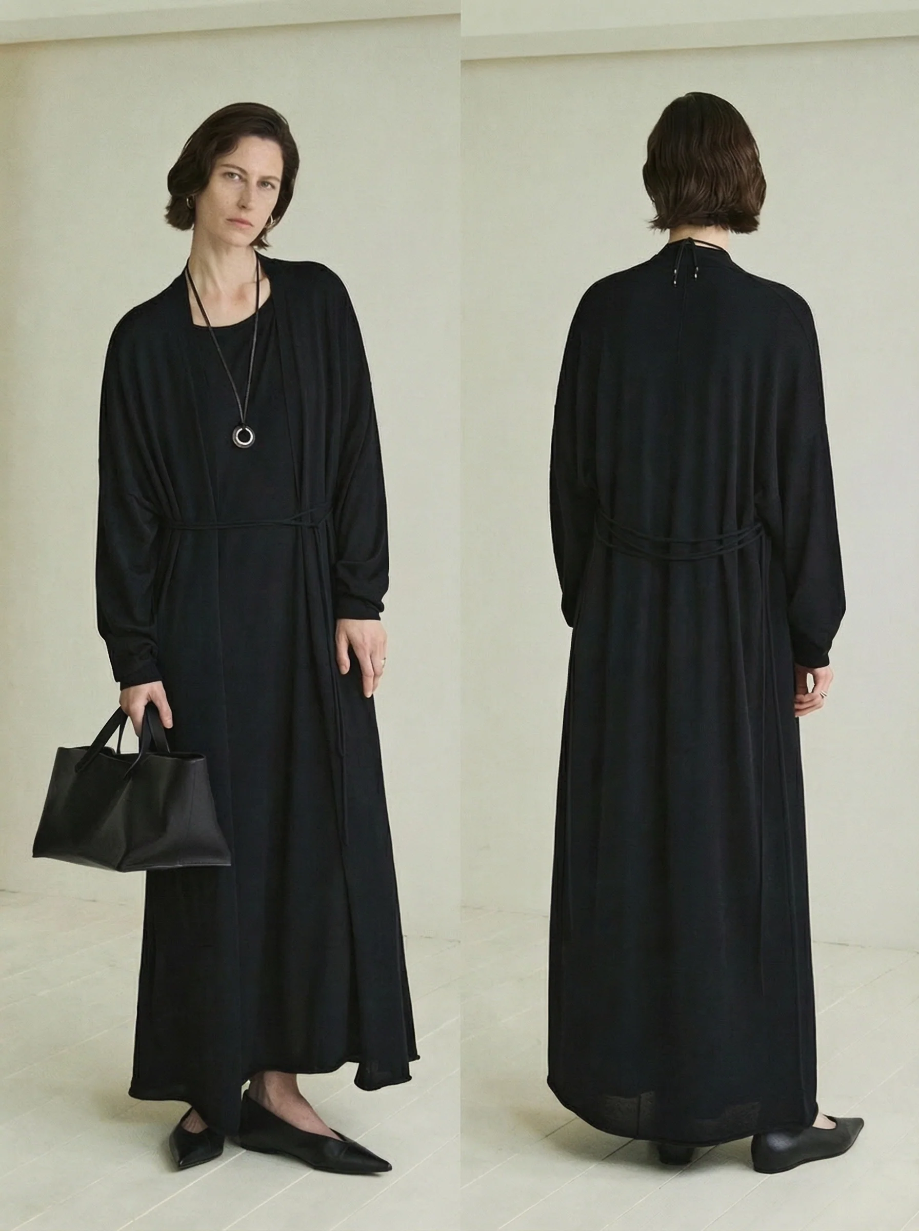 Sheer Knit Cardigan & Dress Set - Image 3