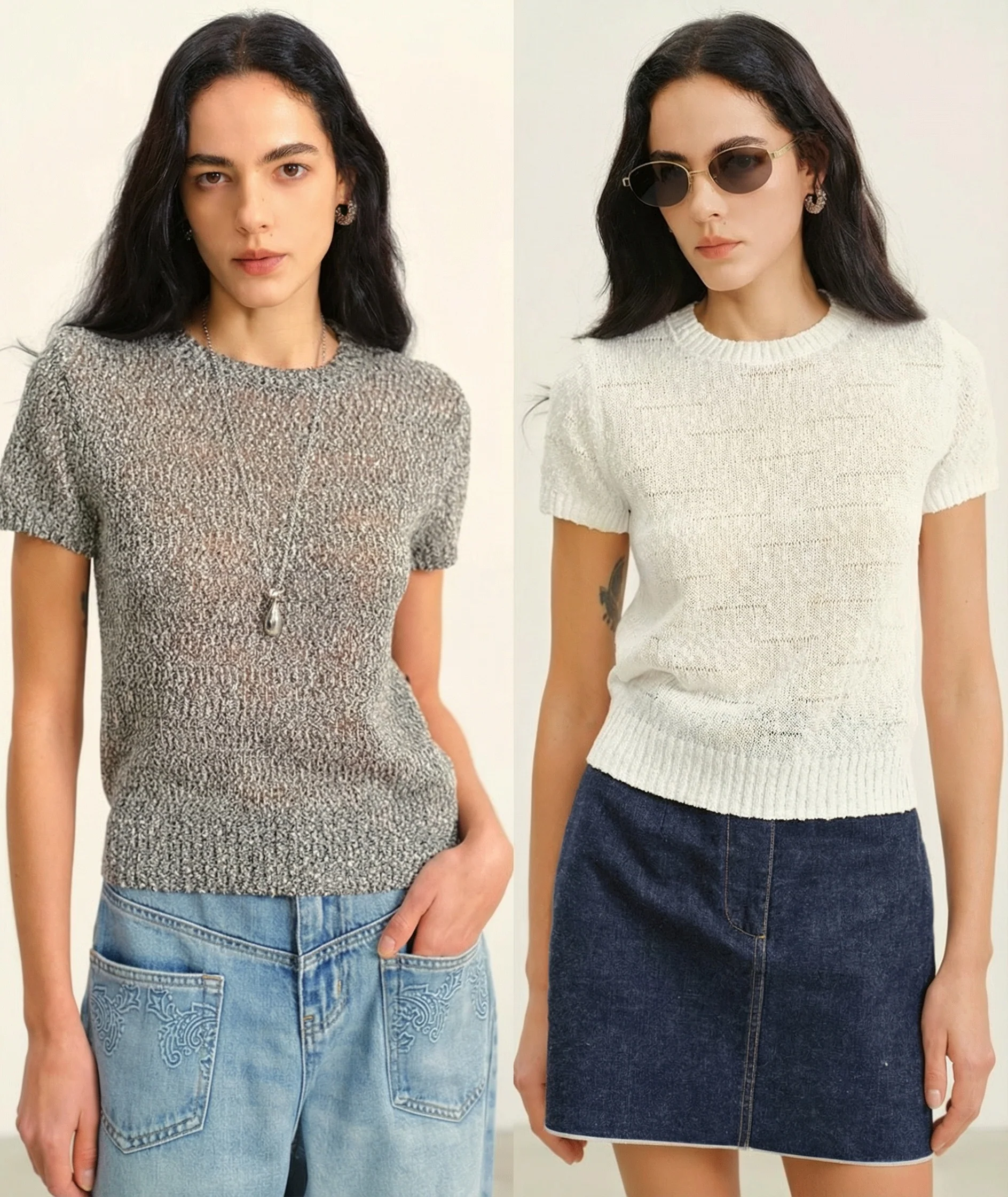 Sheer Knit Tee