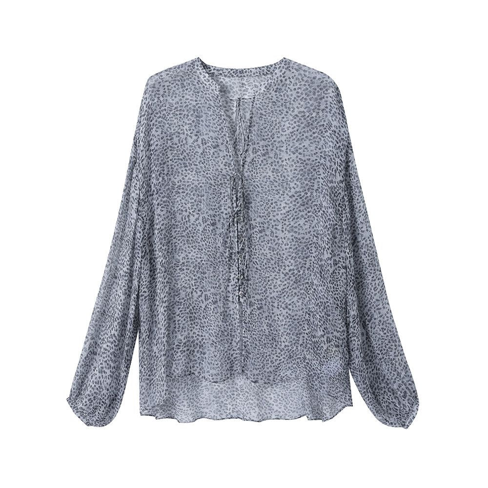 Sheer Leopard Blouse - Image 6