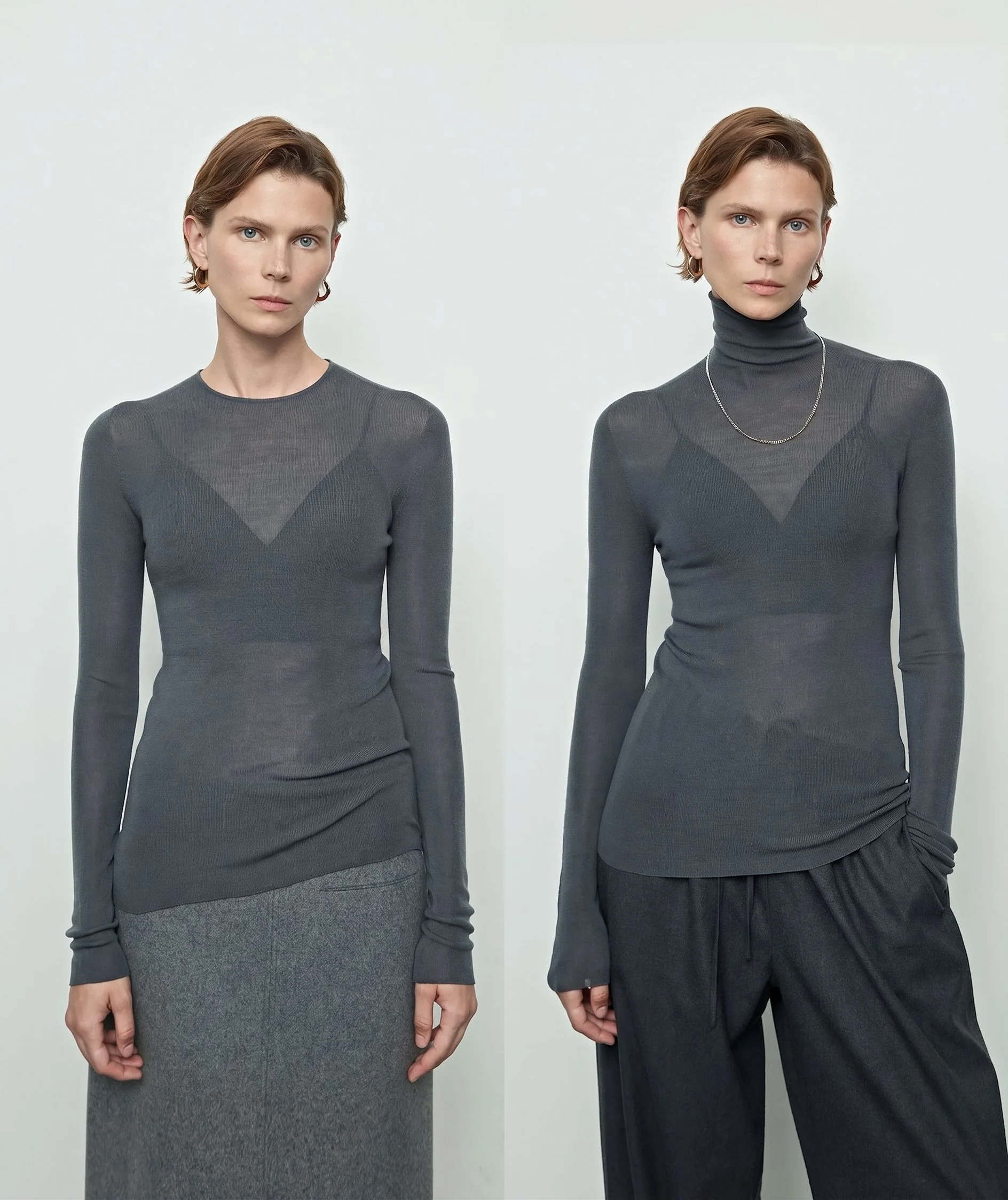 Sheer Merino Knit Top