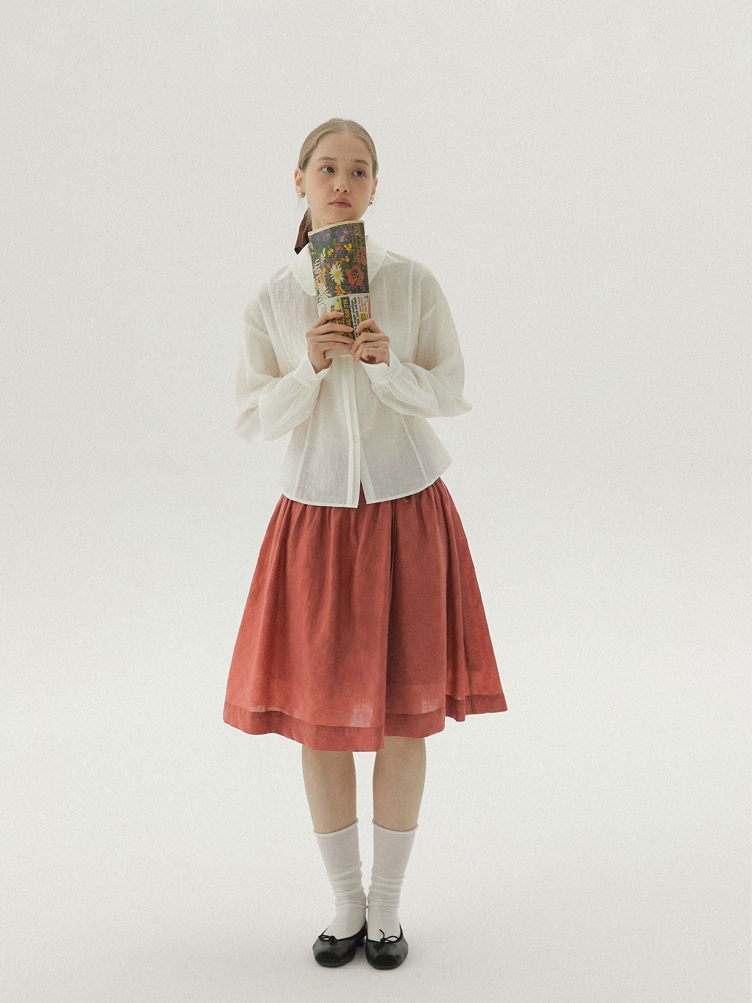 Sheer Peter Pan Blouse - Image 4