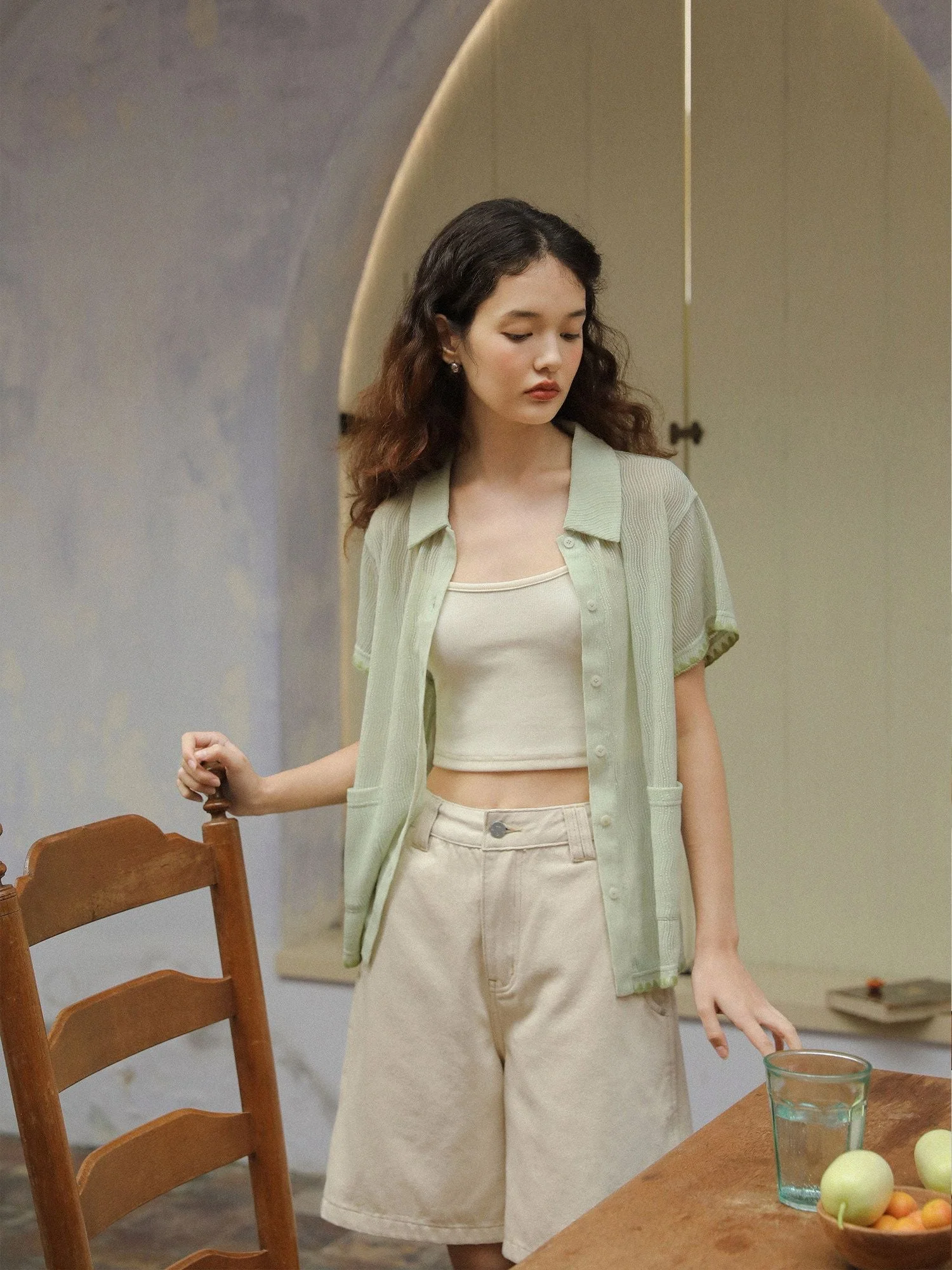 Sheer Pocket Shirt