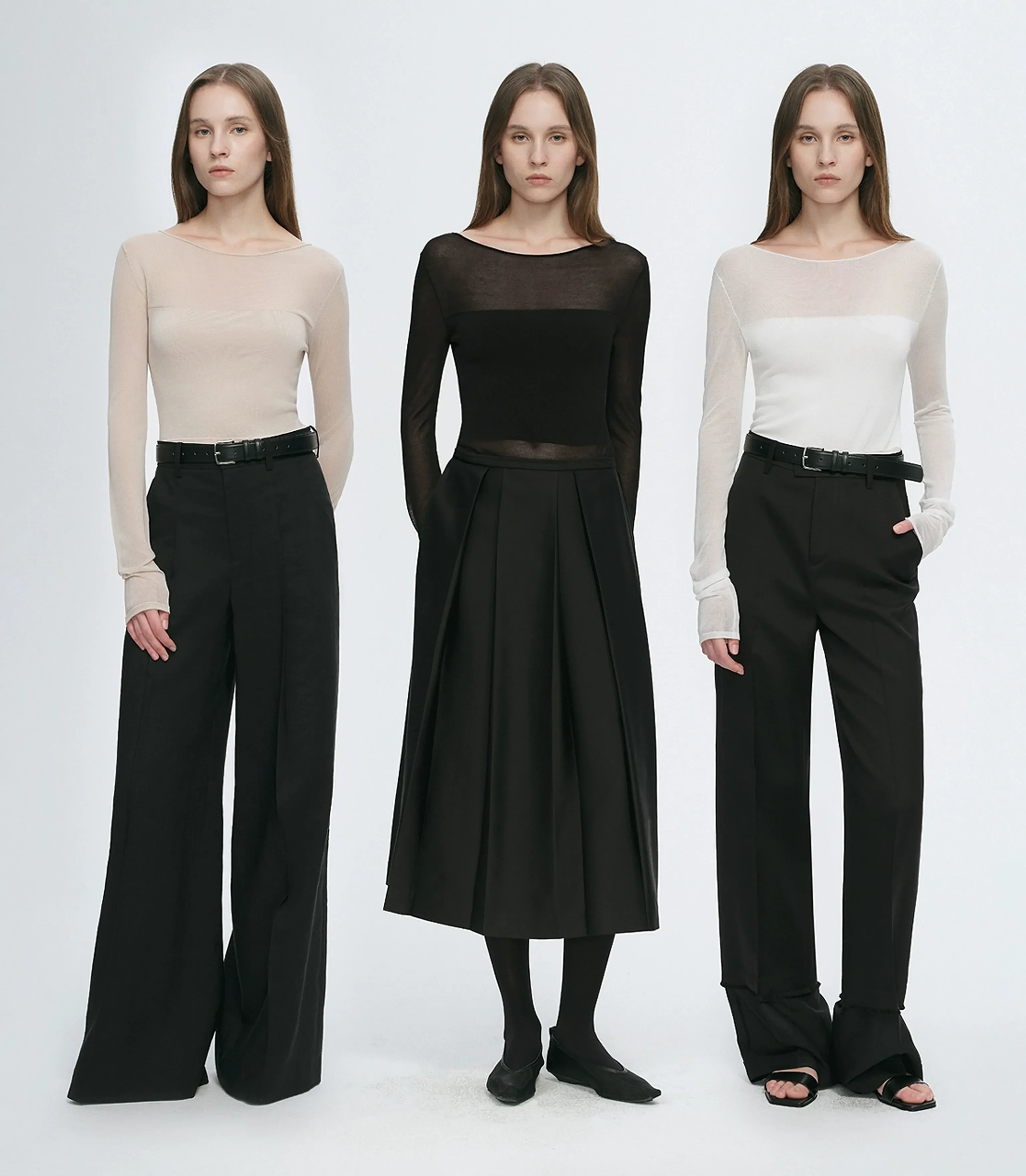 Sheer Splice Slim Tee - Image 2