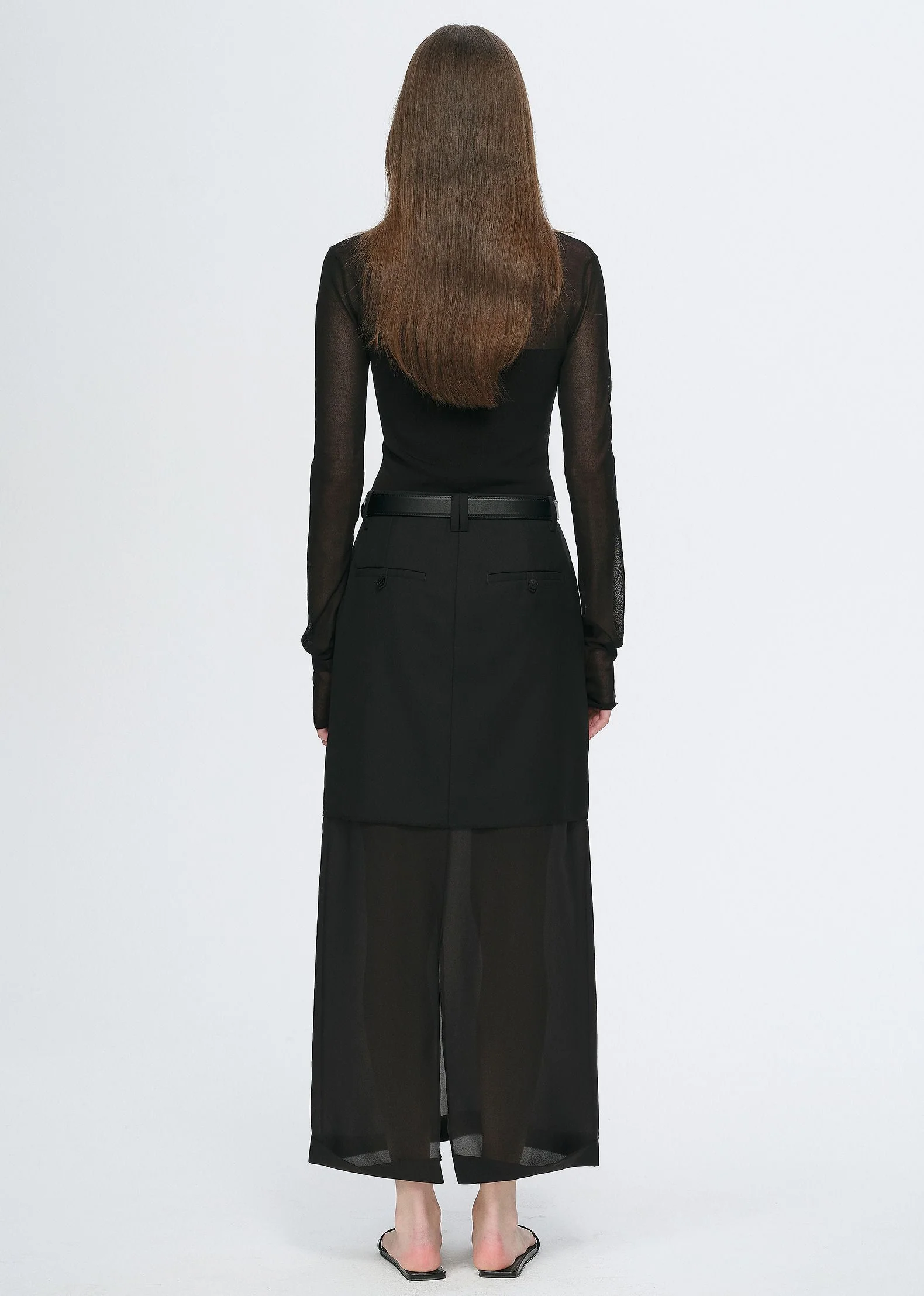 Sheer Splice Slim Tee - Image 5
