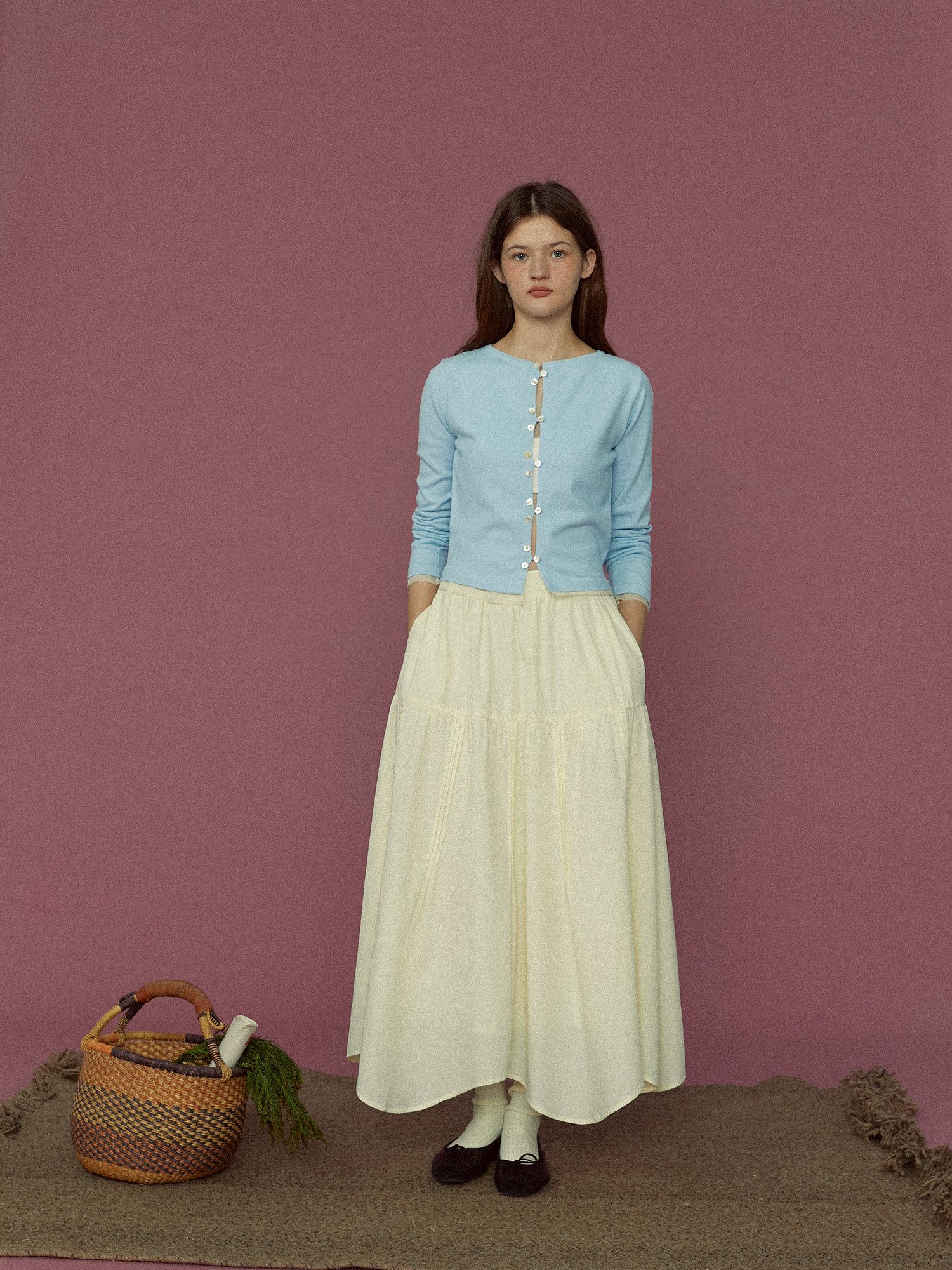 Sheer-Trim Knit Cardigan - Image 5