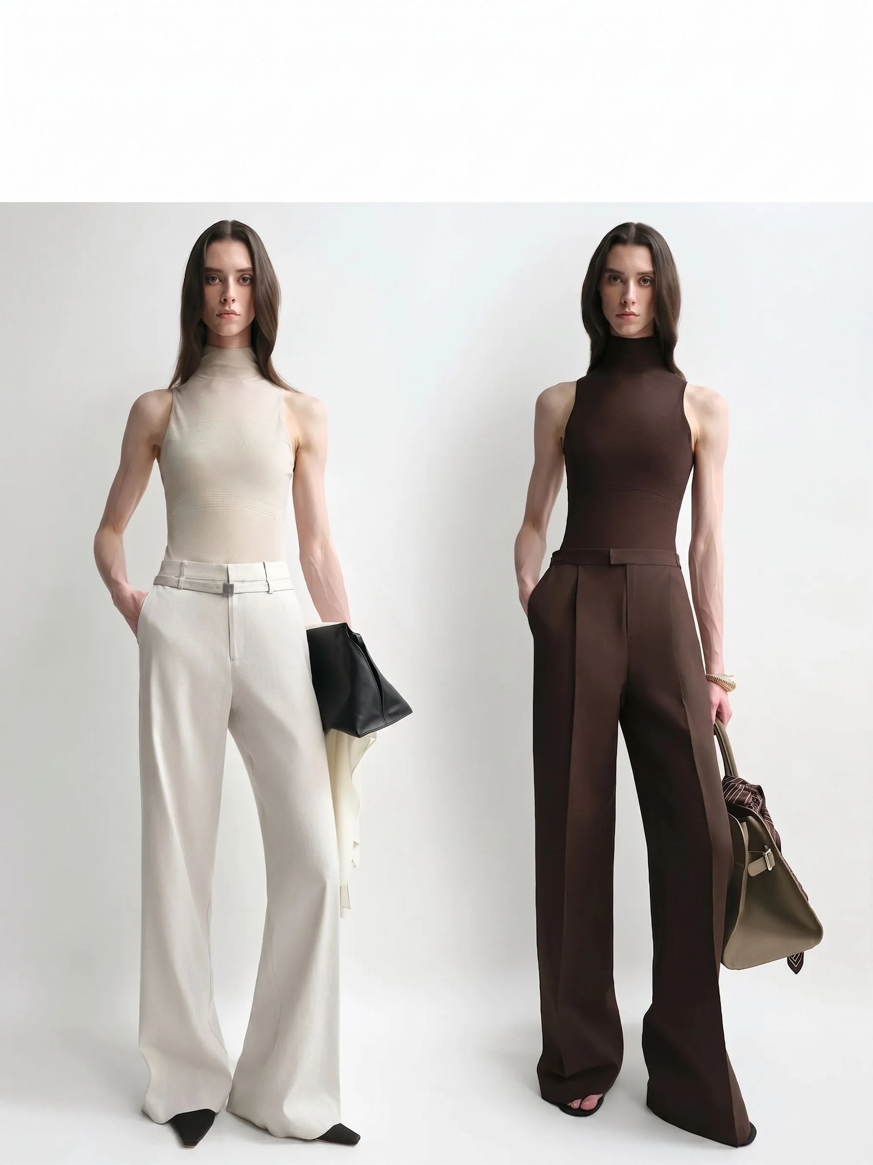 Sheer Yoke Mockneck Tank - Image 3