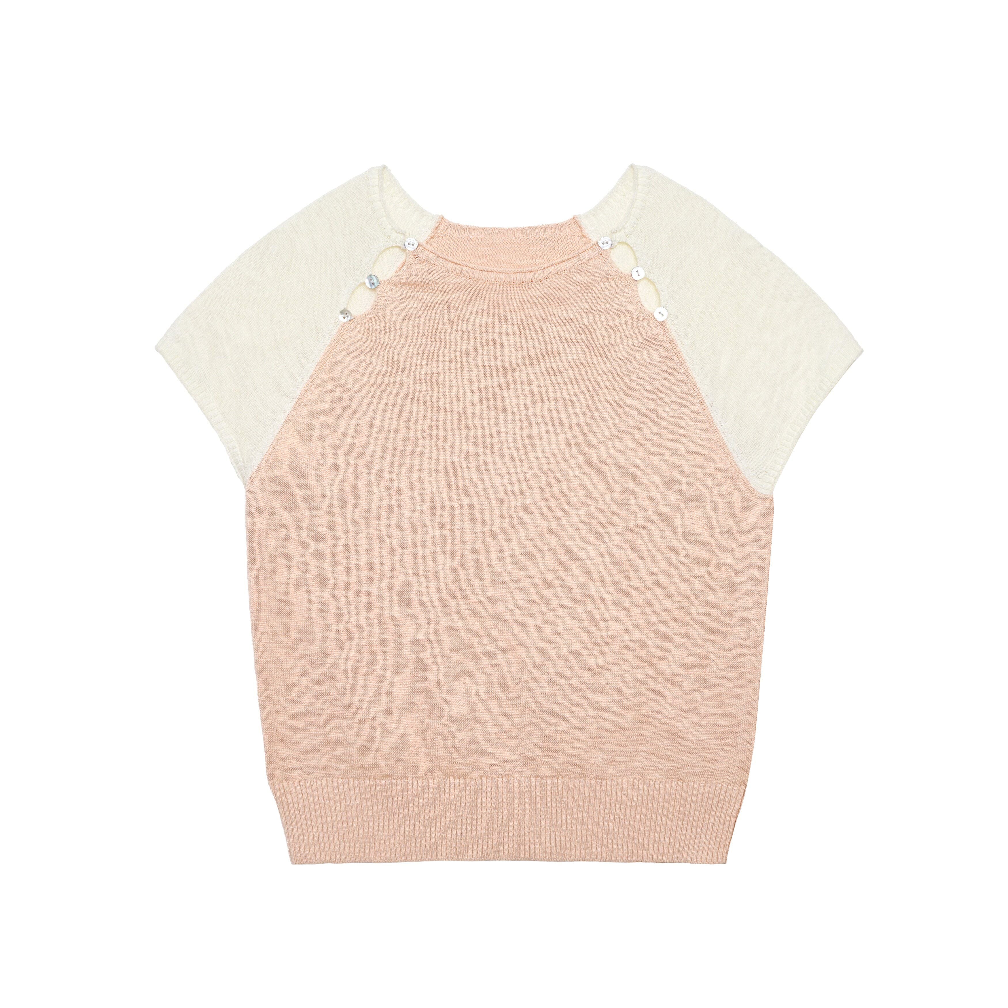 Shell Button Knit Top - Image 6