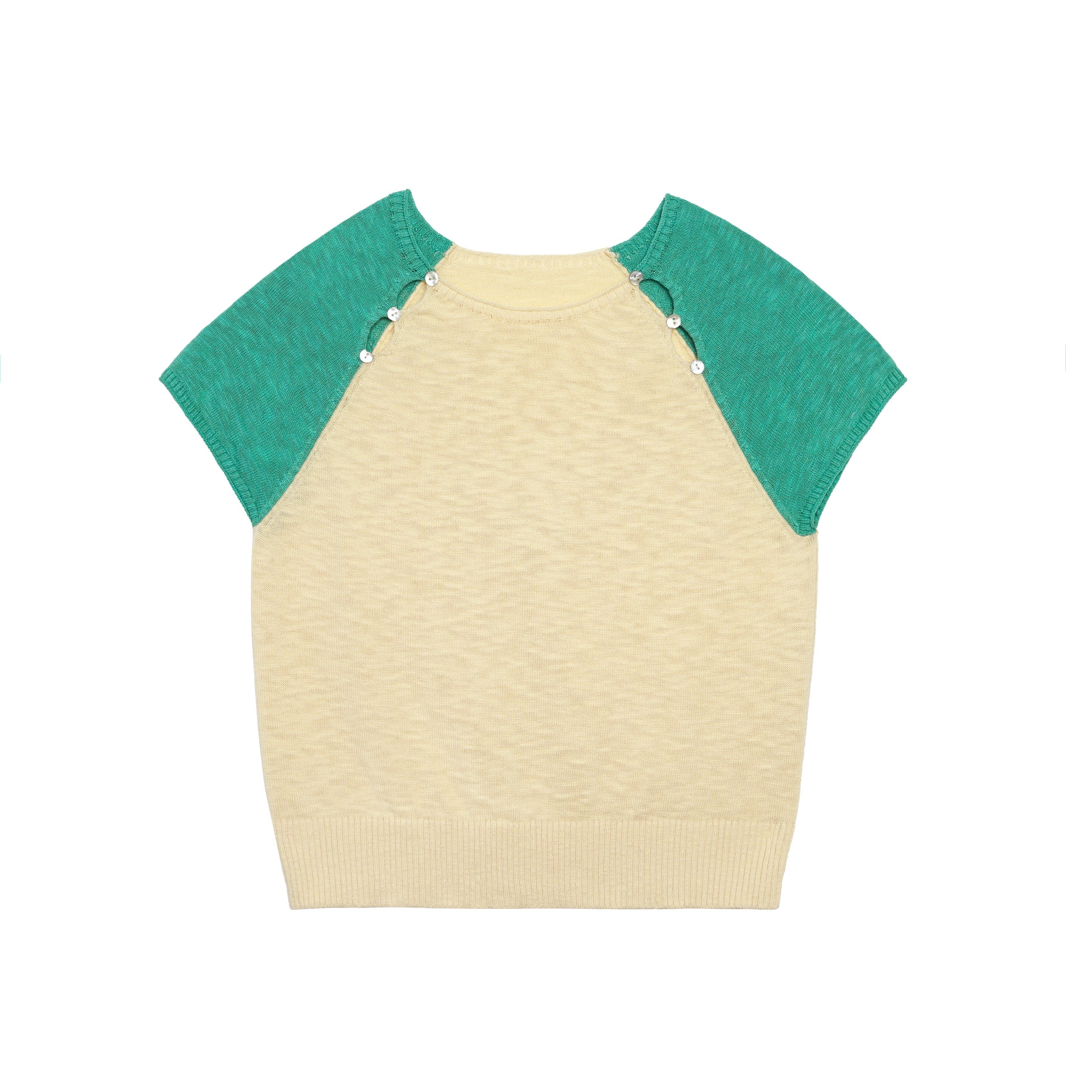 Shell Button Knit Top - Image 7