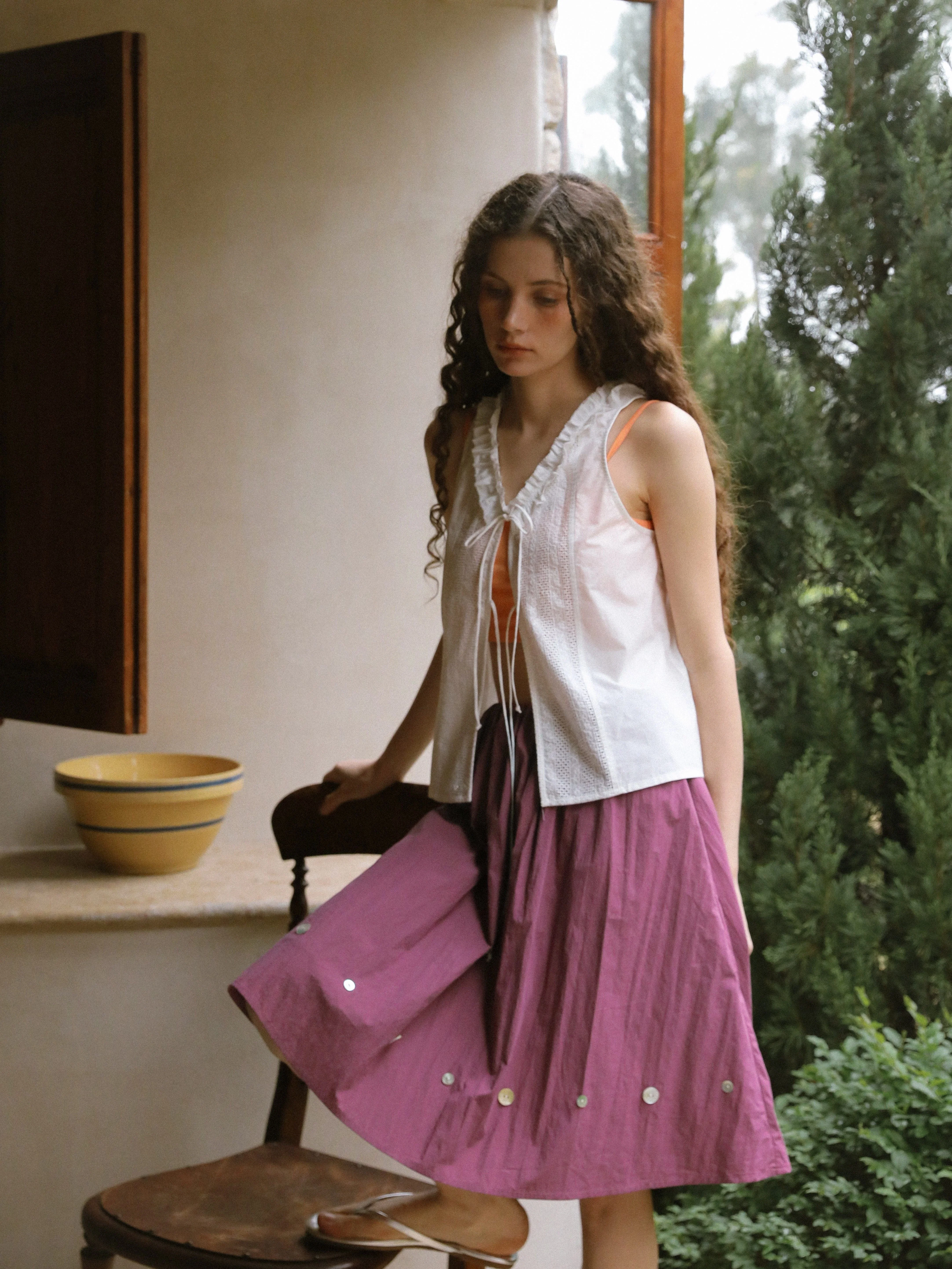 Shell Button Skirt