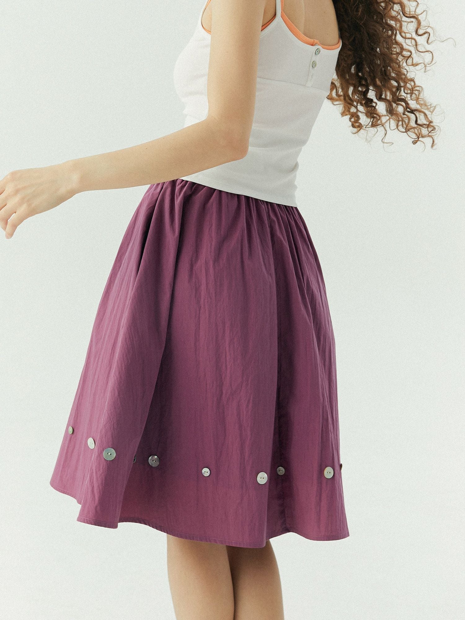 Shell Button Skirt - Image 2