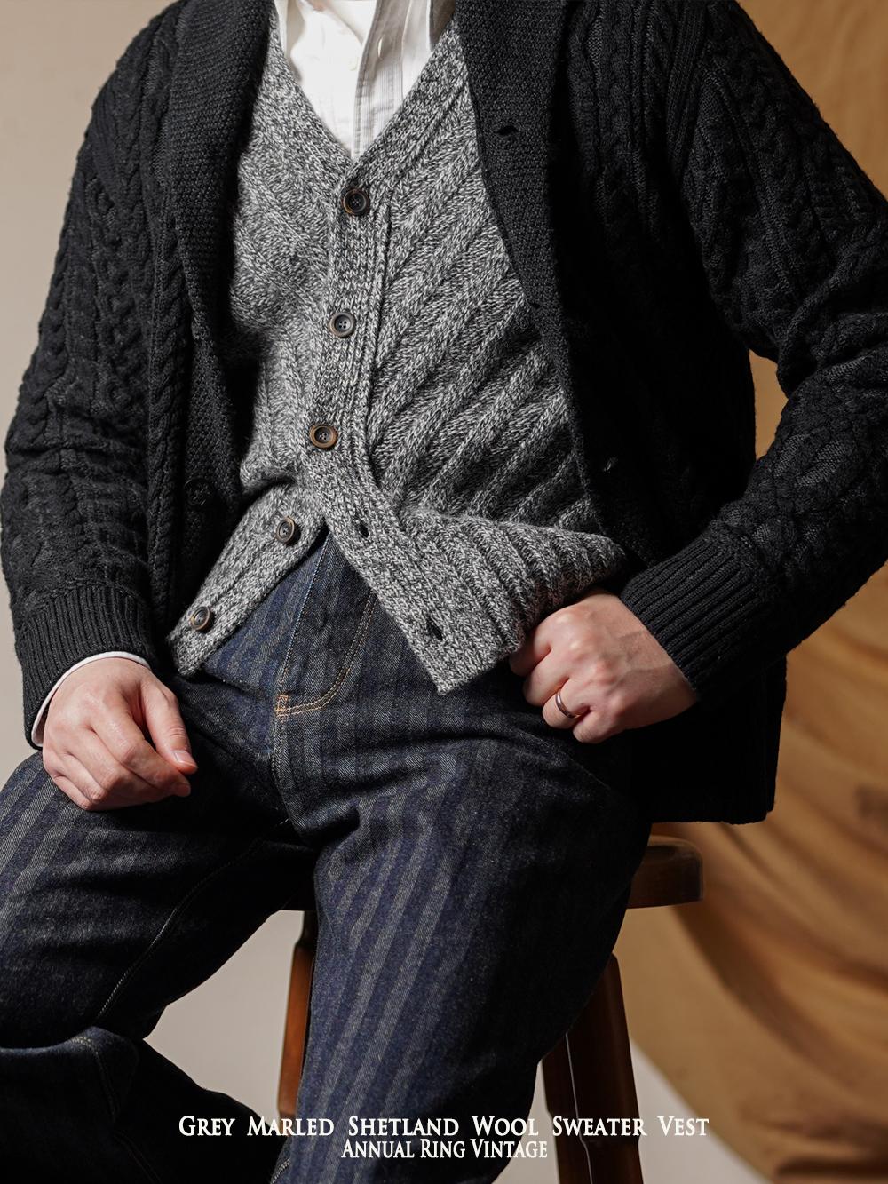 Shetland Wool Sweater Vest - Image 2