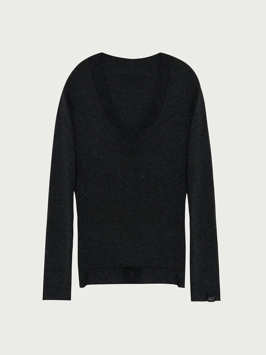 Shimmer V-Neck Knit - Image 8
