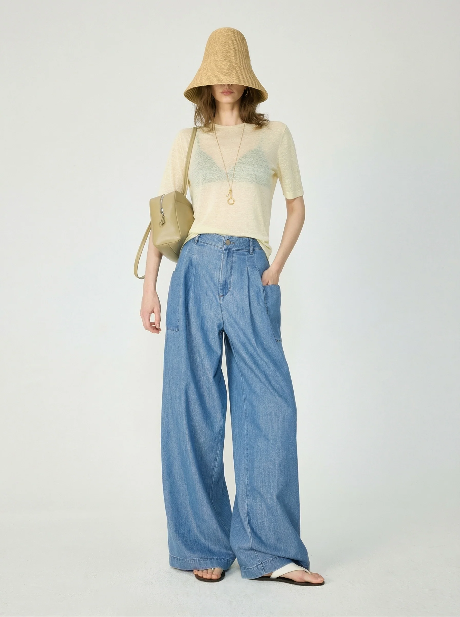 Shimmer Wide-Leg Jeans - Image 4