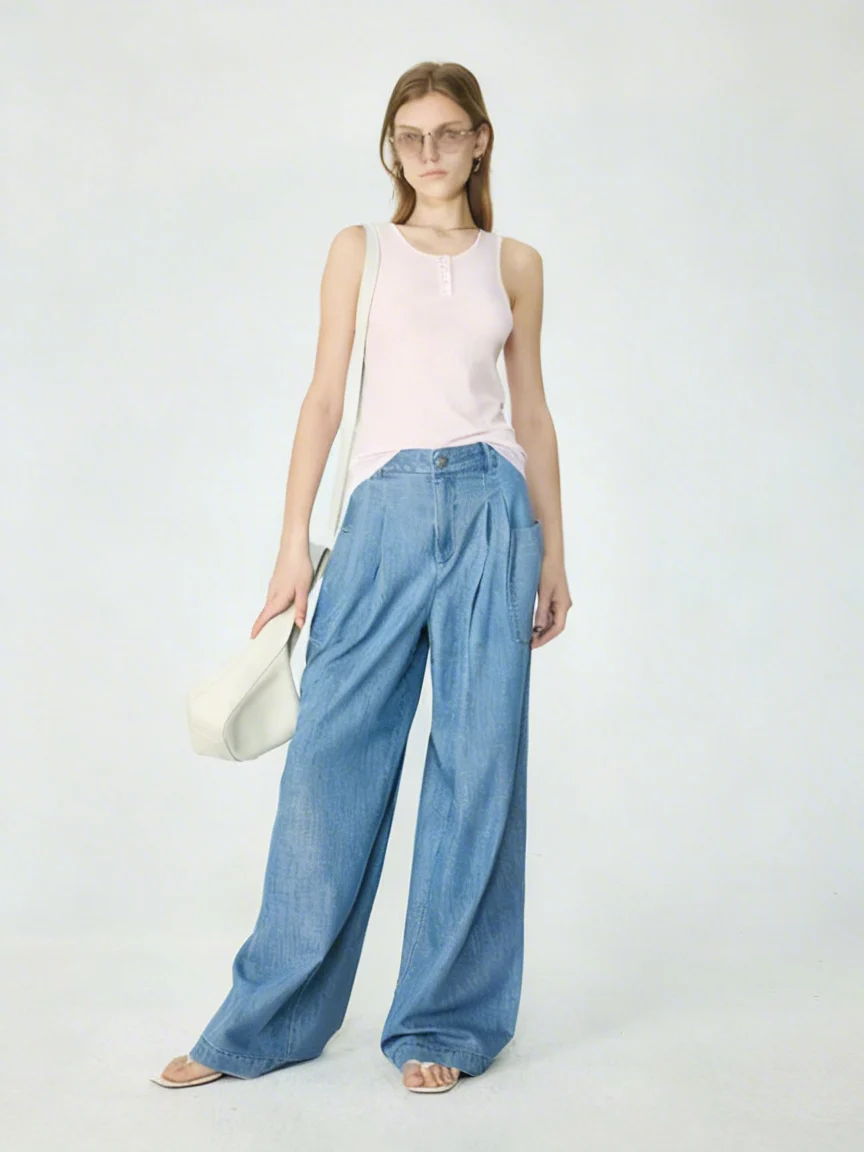 Shimmer Wide-Leg Jeans - Image 5