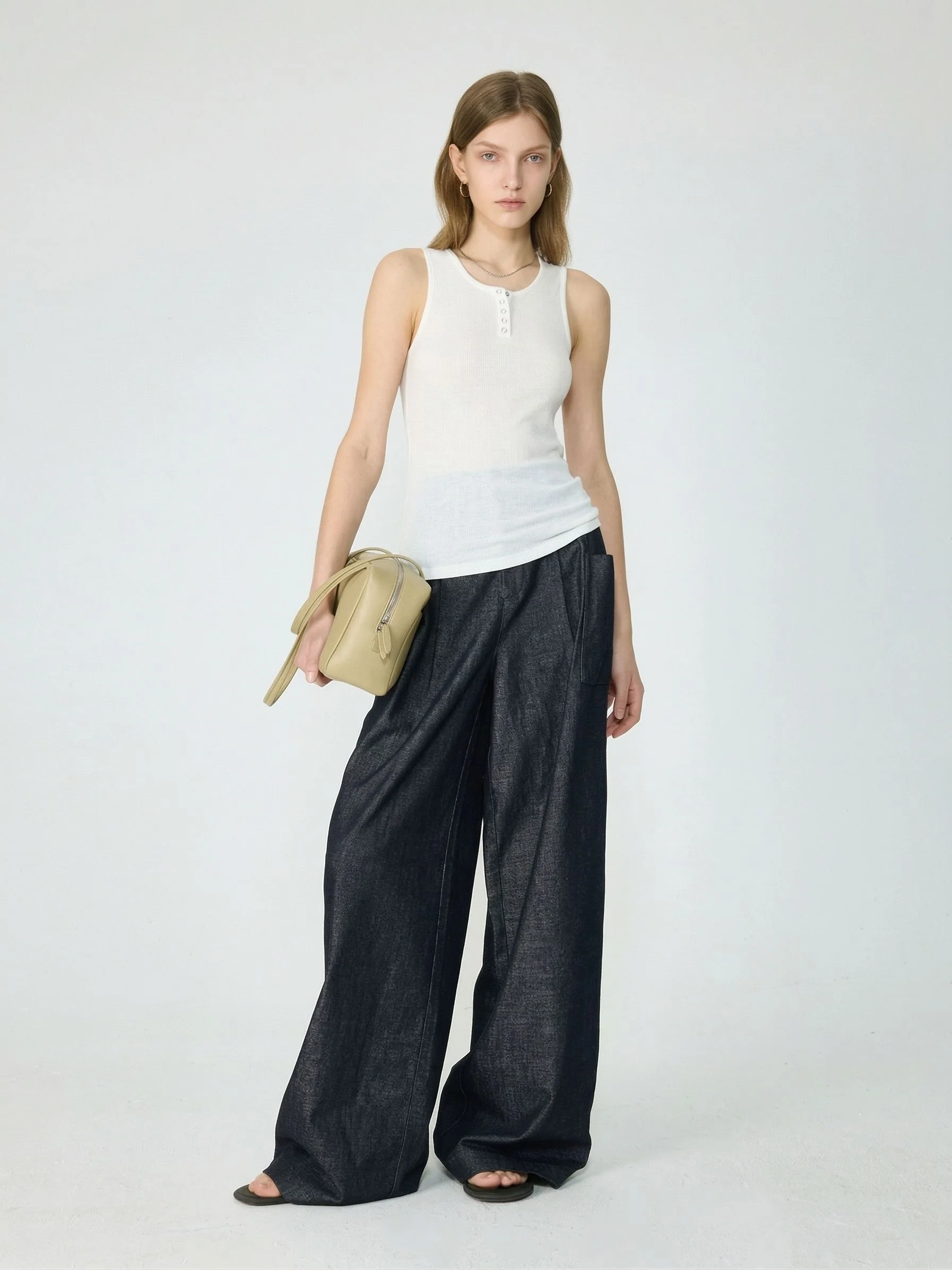 Shimmer Wide-Leg Jeans - Image 6