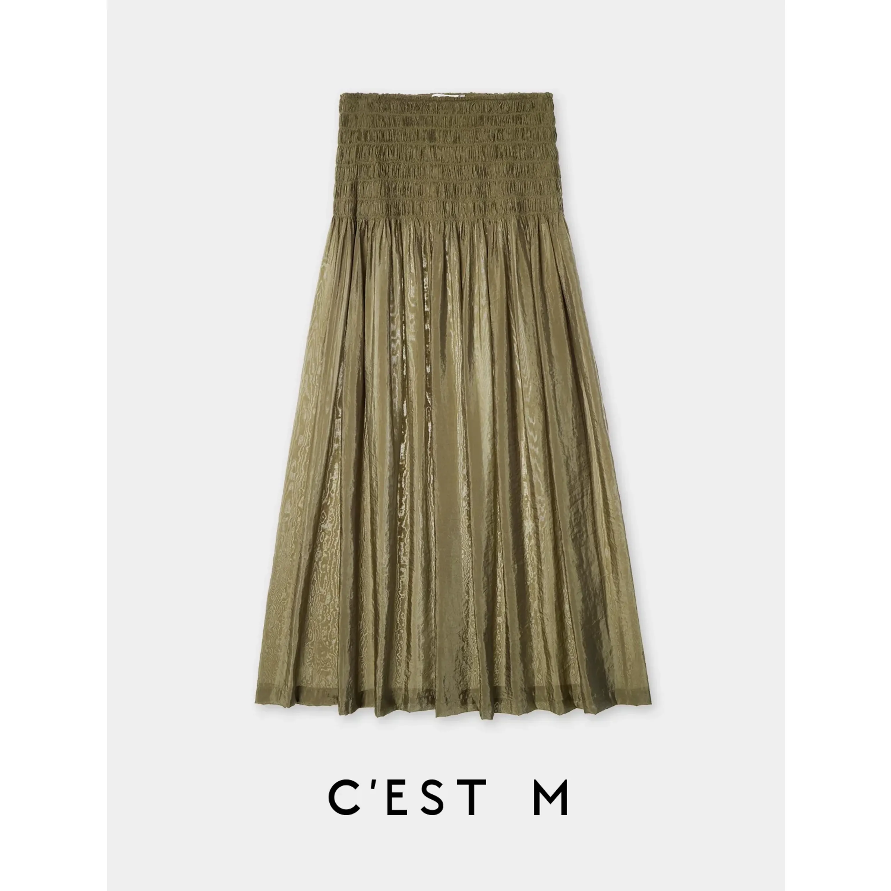 Shirred Maxi Skirt - Image 9