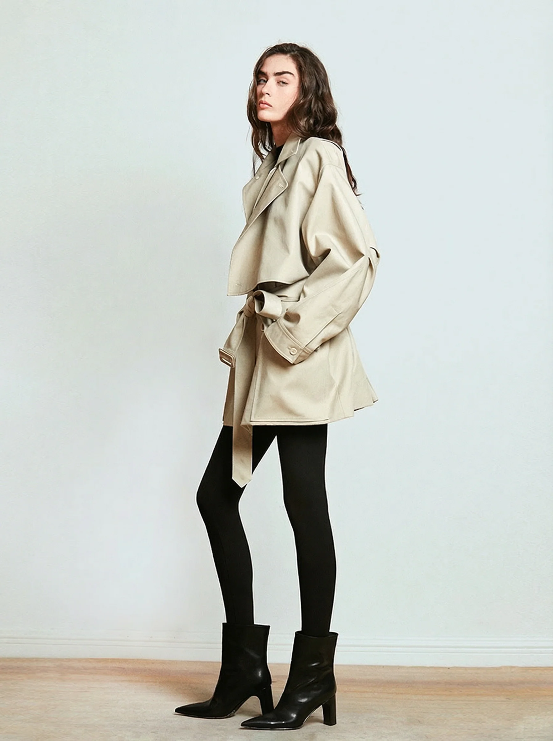 Short Belted Trench Jacket - Image 4