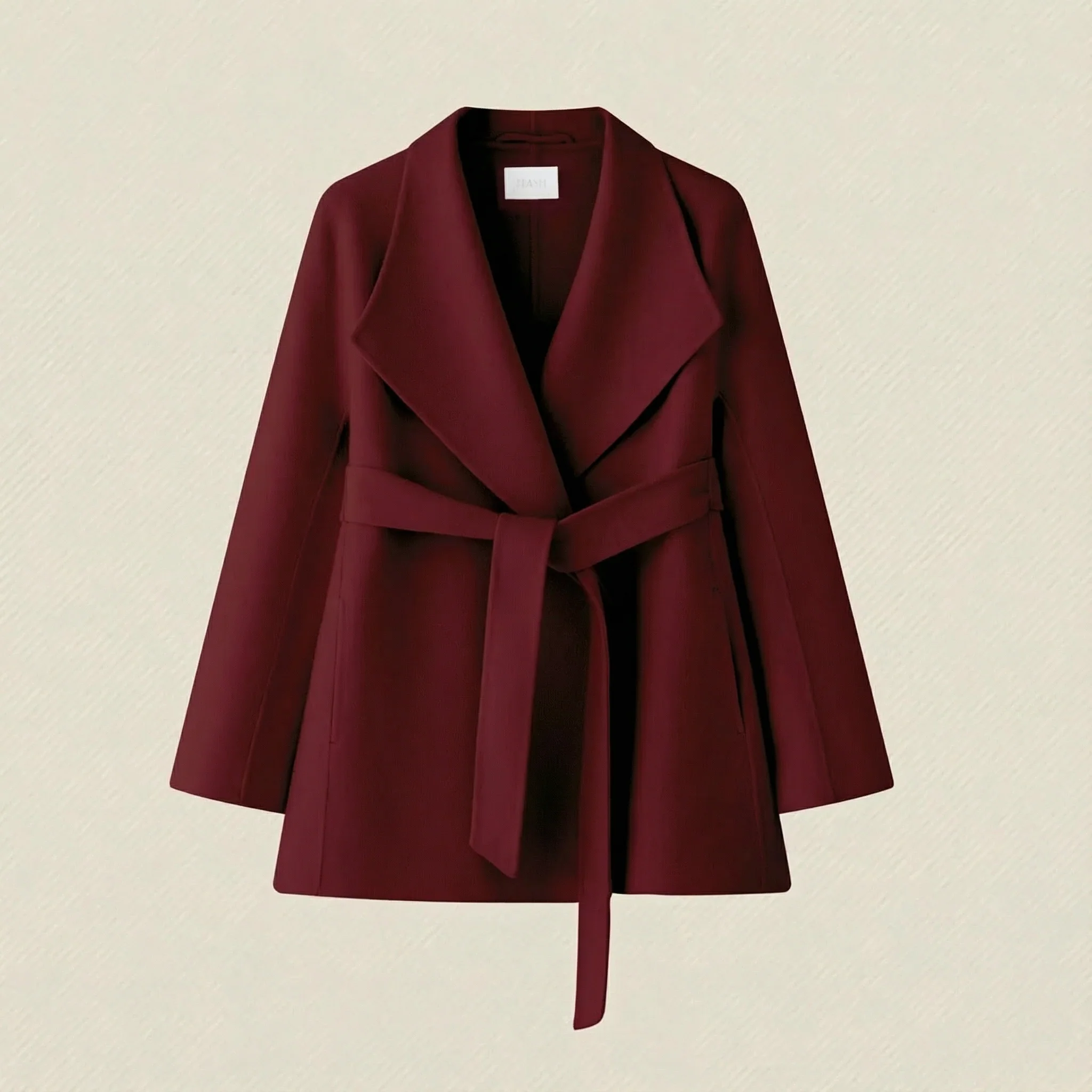 Short Cashmere Wrap Coat - Image 5