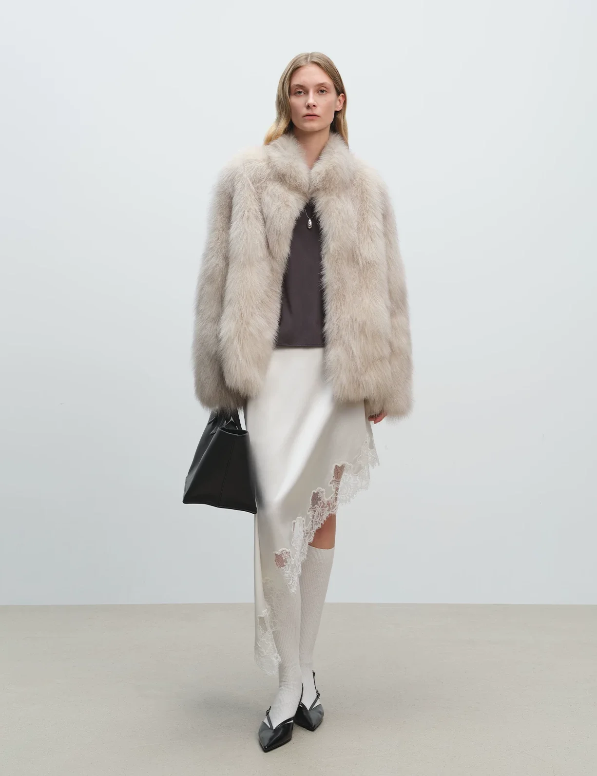 Short Fox Fur Jacket