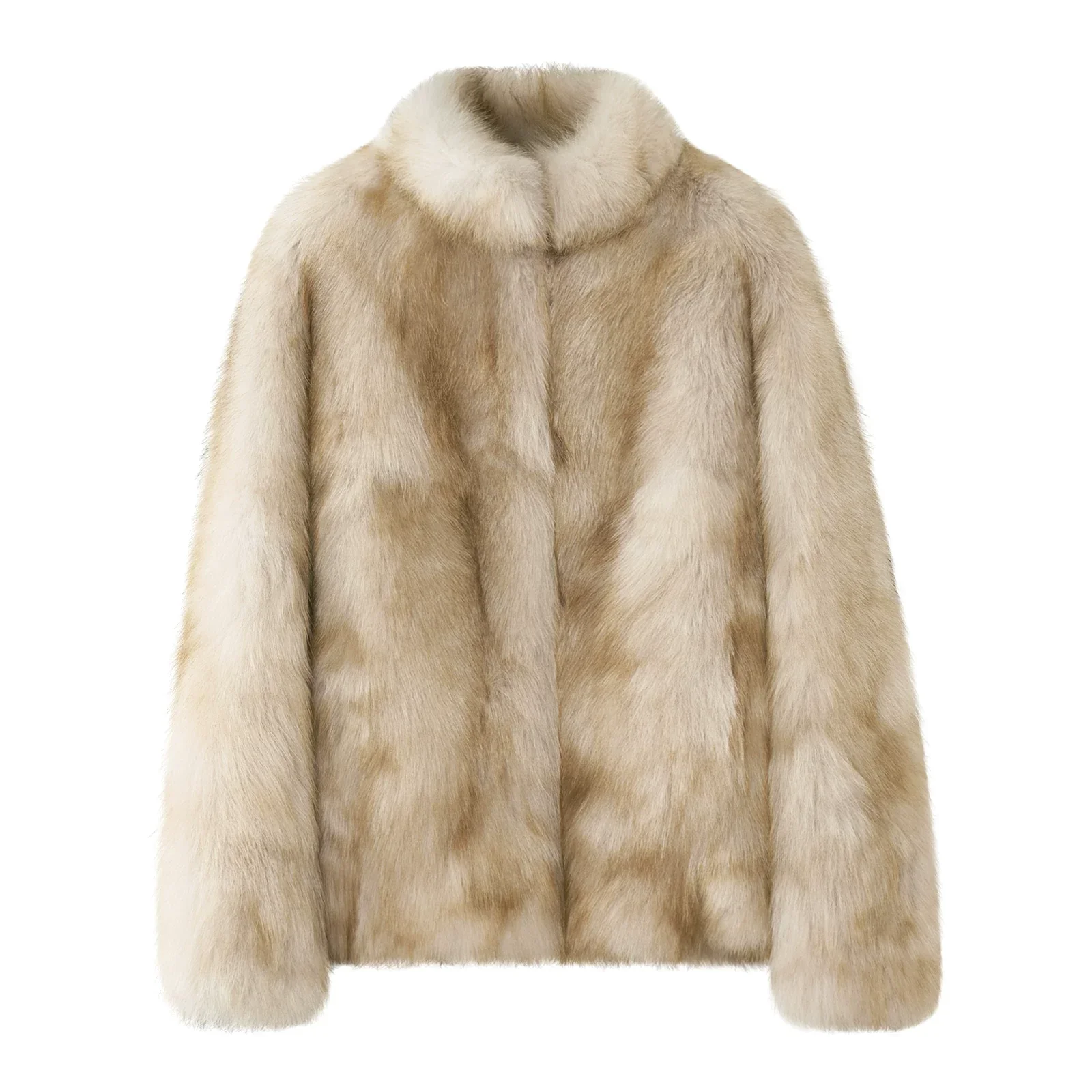 Short Fox Fur Jacket - Image 11