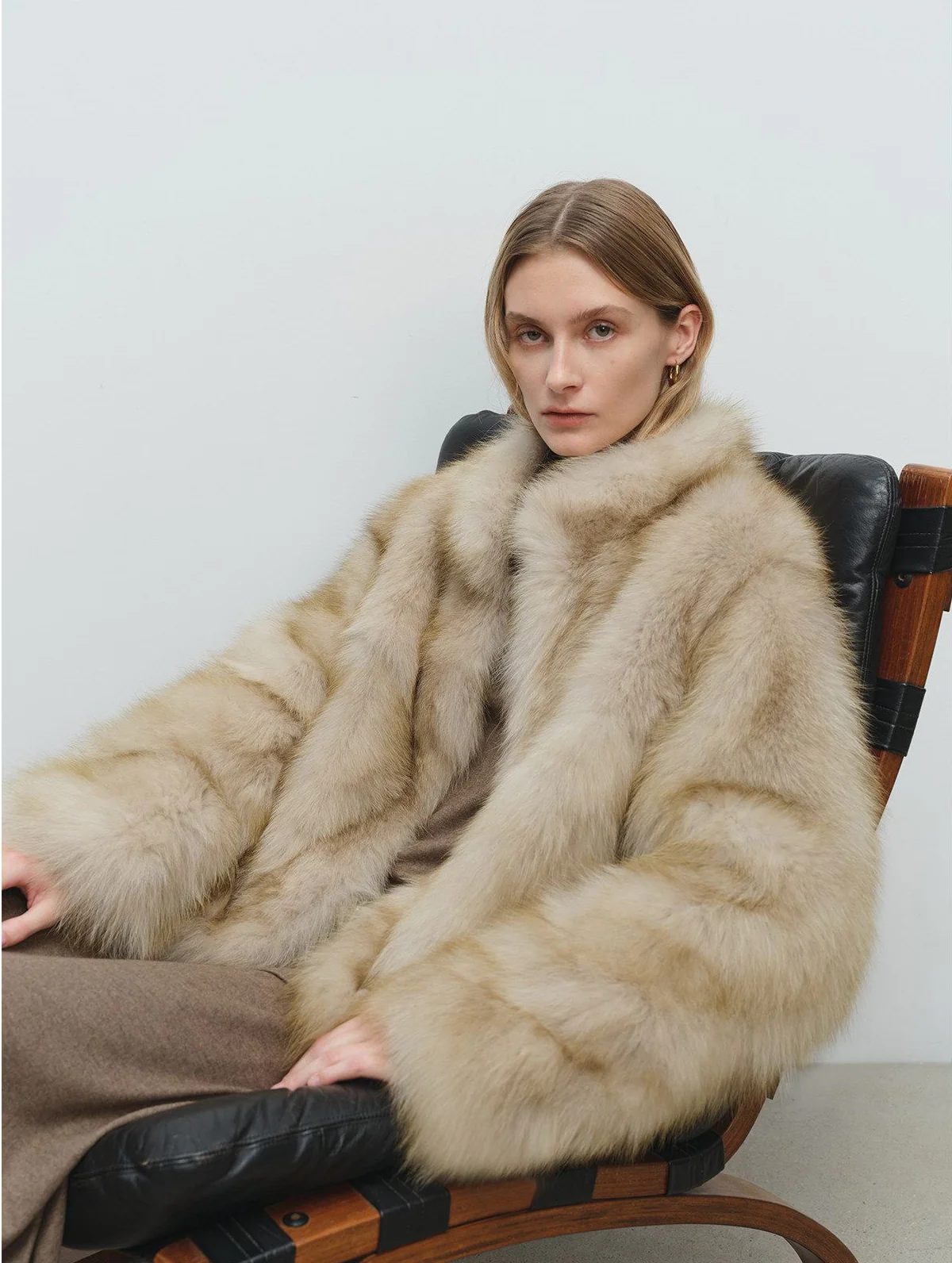 Short Fox Fur Jacket - Image 2