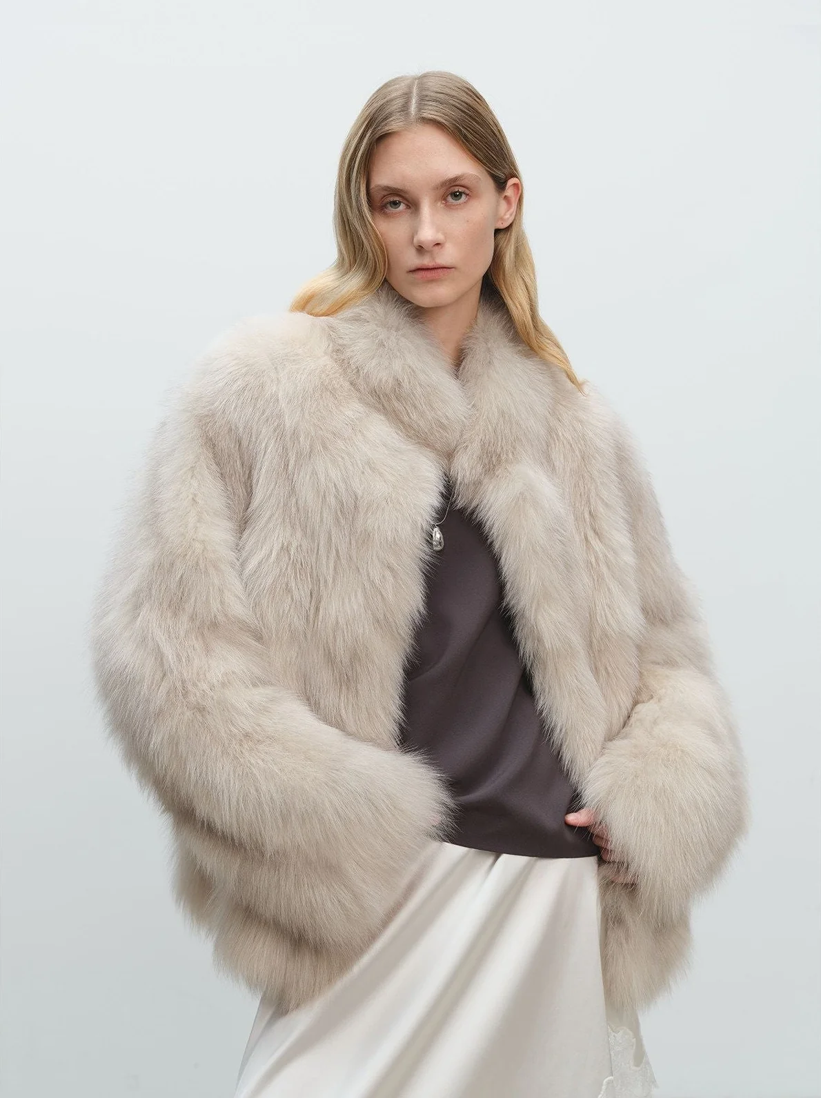 Short Fox Fur Jacket - Image 6
