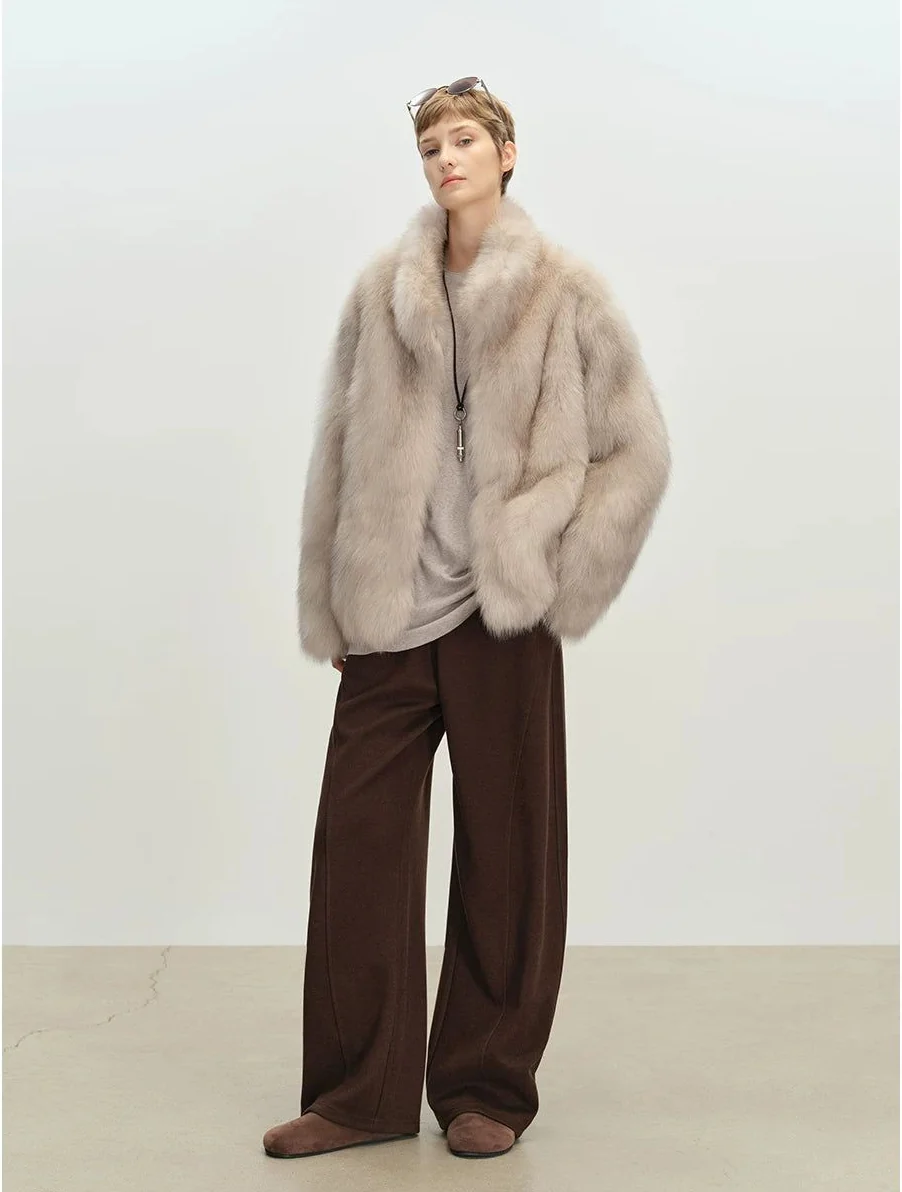 Short Fox Fur Jacket - Image 8