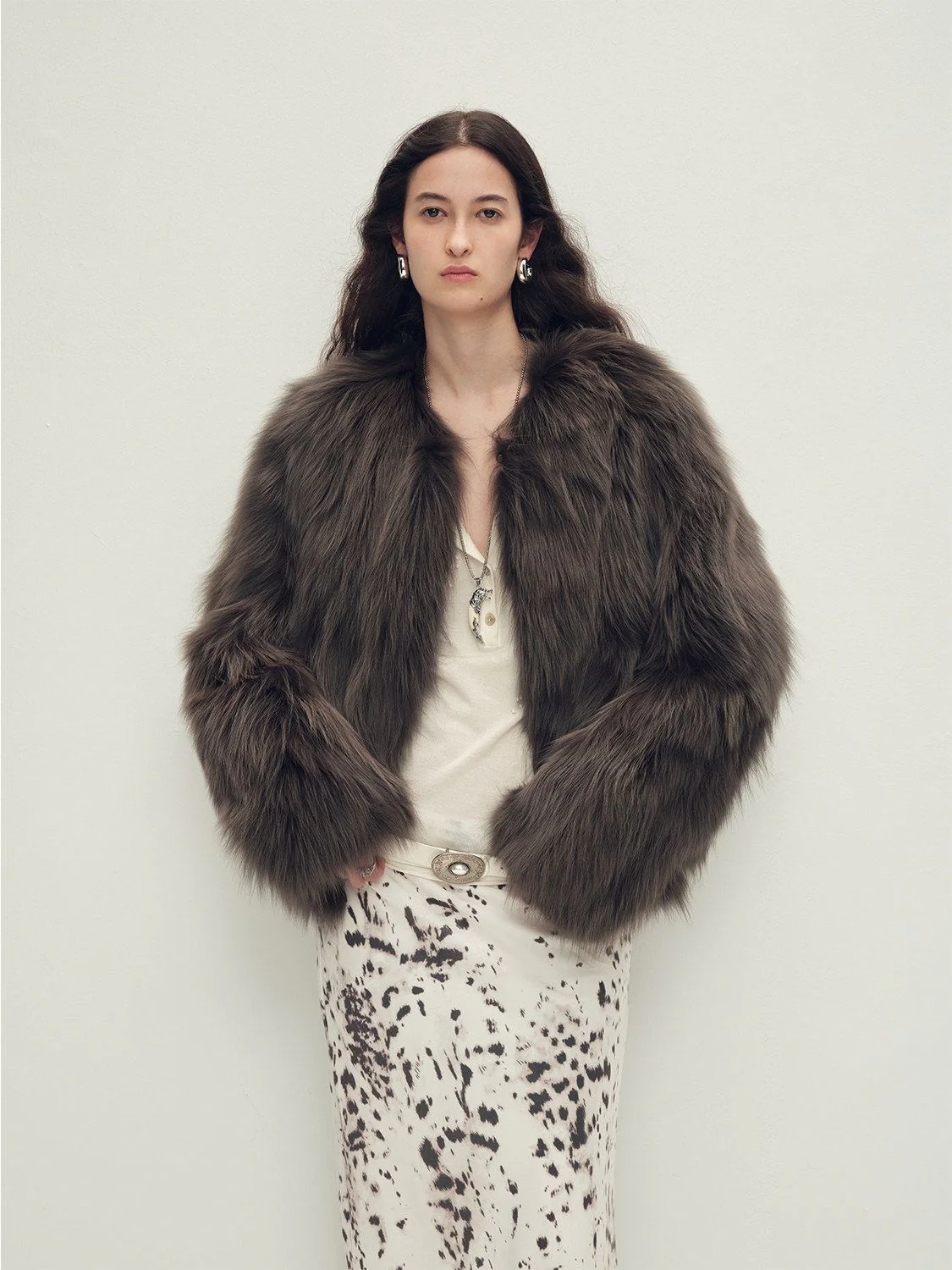 Short Fox Fur Jacket