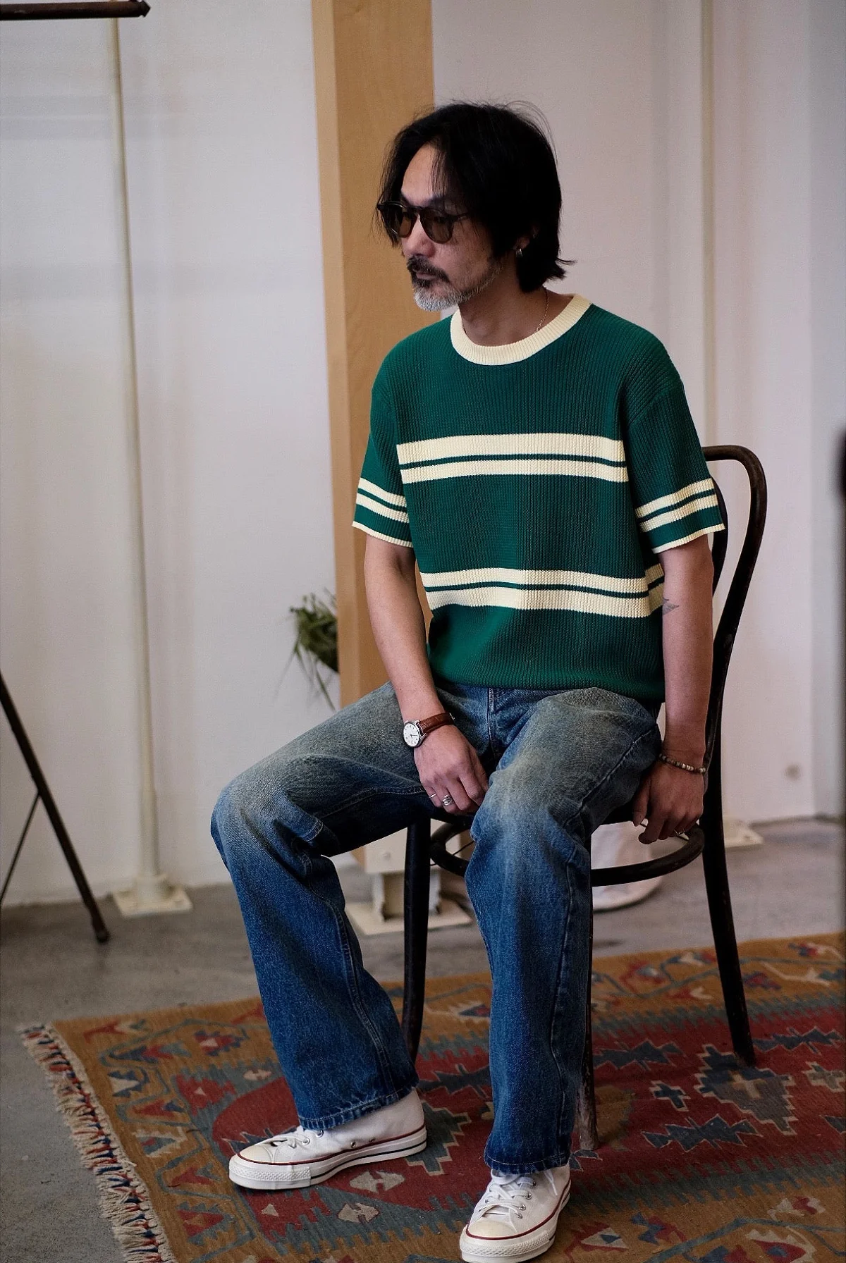 Short-Sleeved Knitted Polo - Image 2