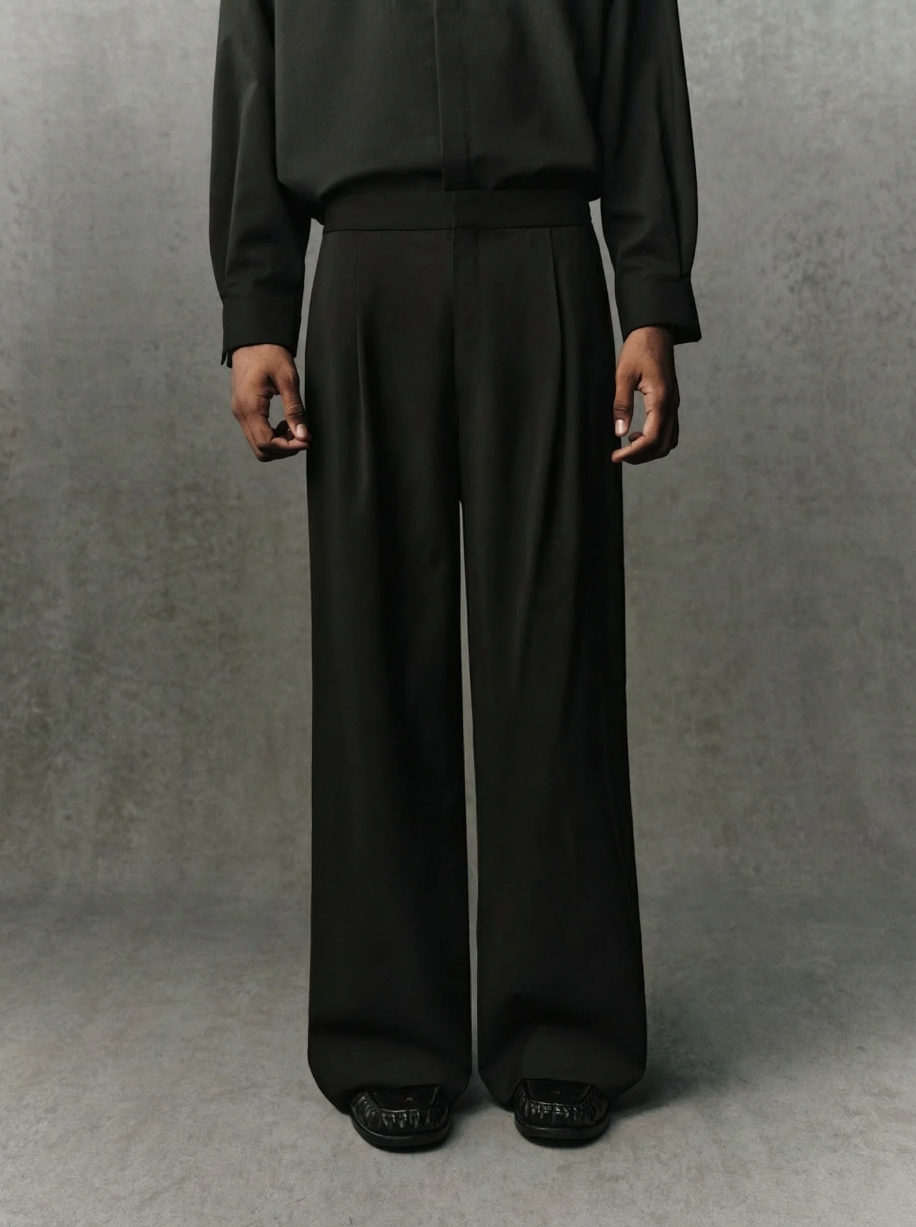 Side-Adjuster Wide Trousers - Image 3