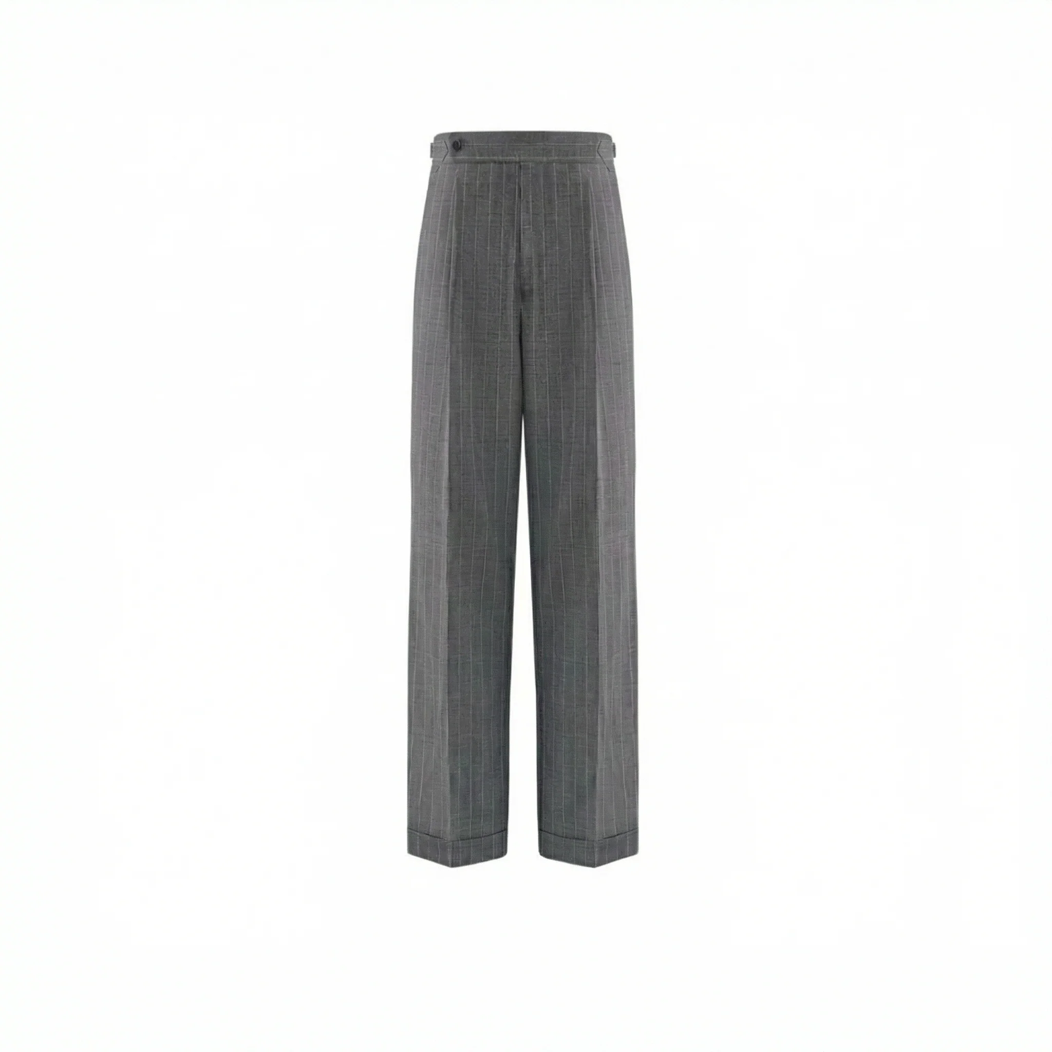 Side-Adjuster Wool Trousers - Image 11
