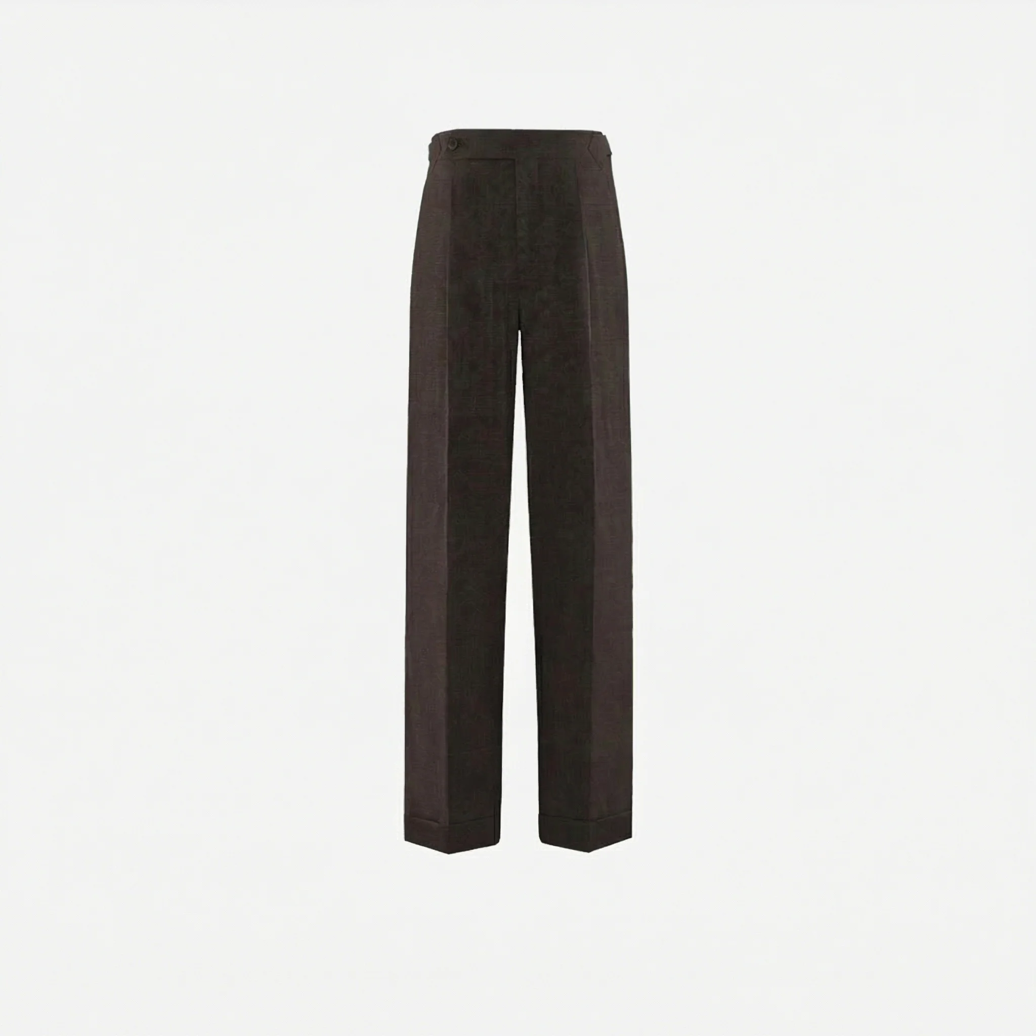 Side-Adjuster Wool Trousers - Image 12