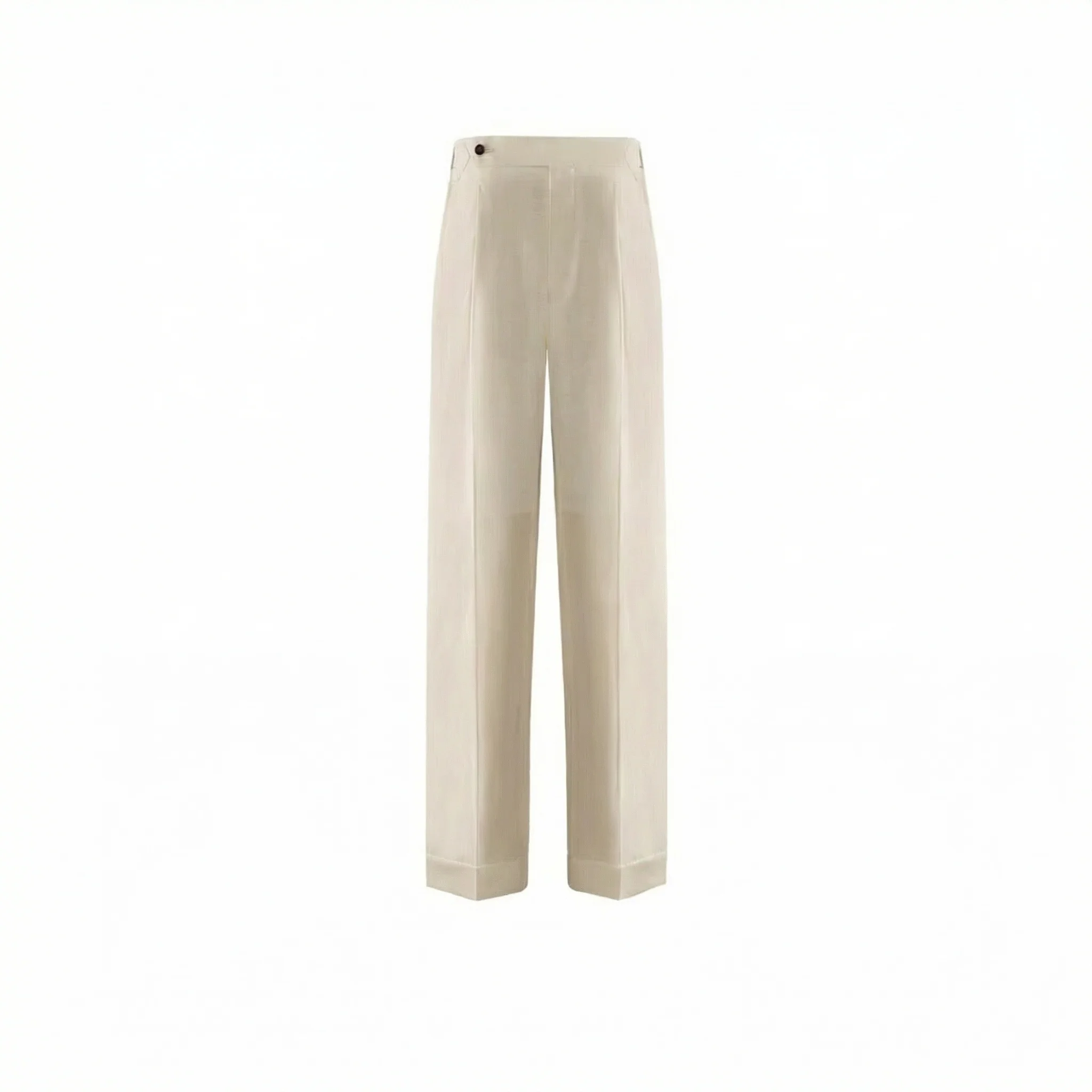 Side-Adjuster Wool Trousers - Image 7