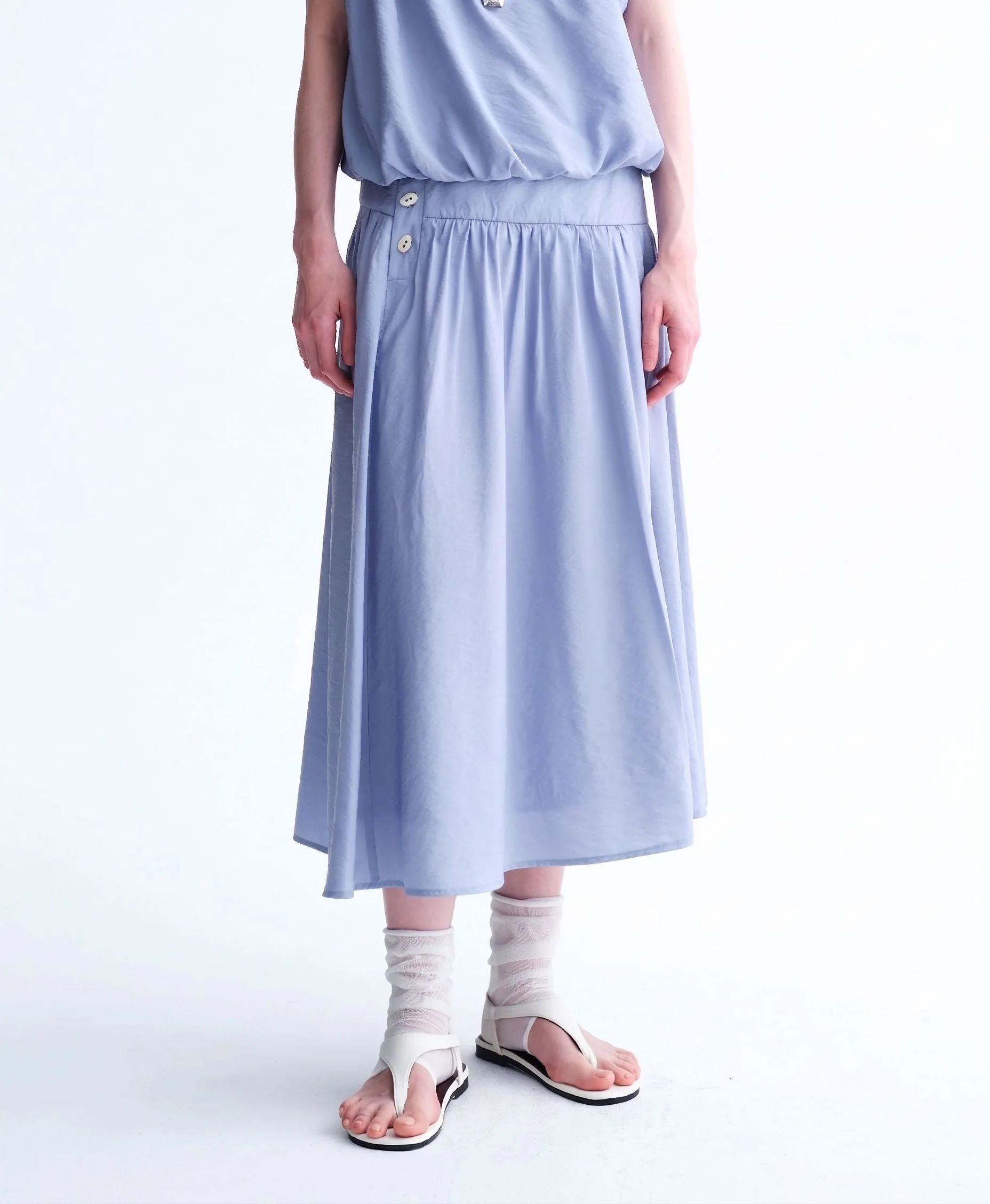 Side Button Midi Skirt - Image 5