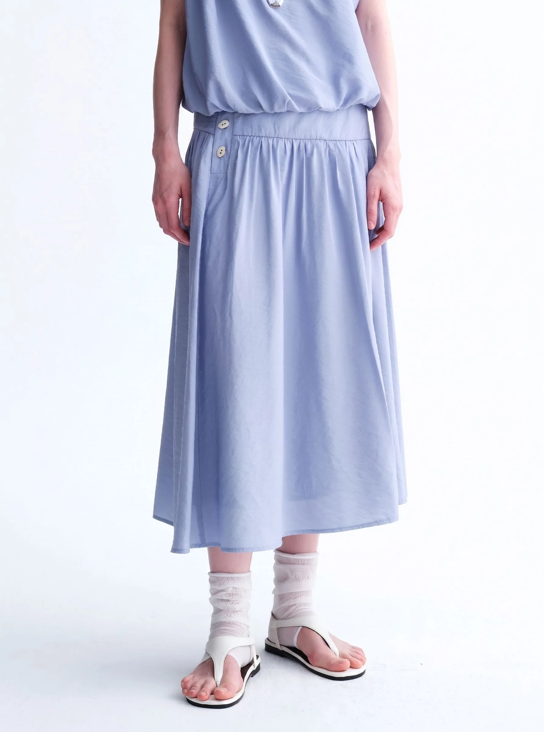 Side Button Midi Skirt - Image 6