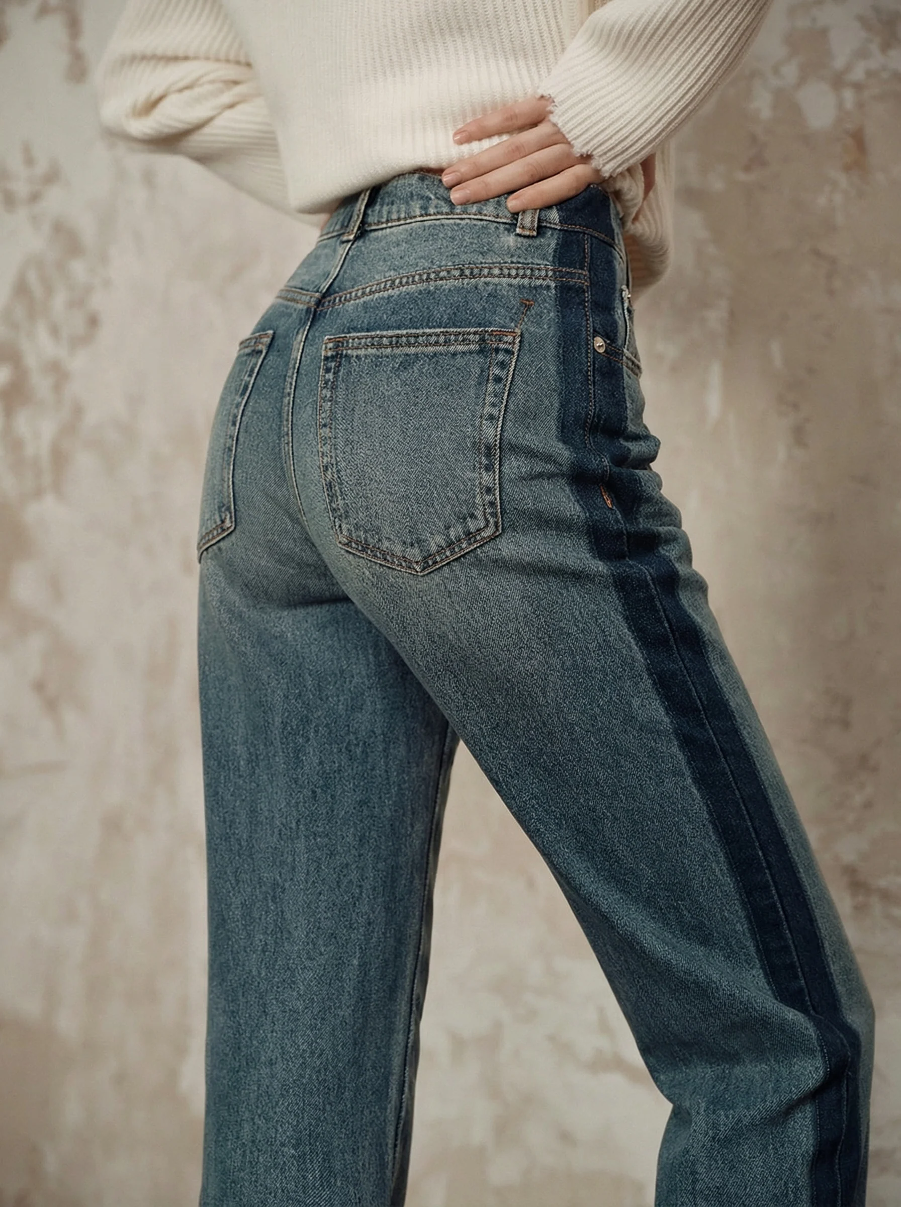 Side Panel Straight Jeans - Image 2