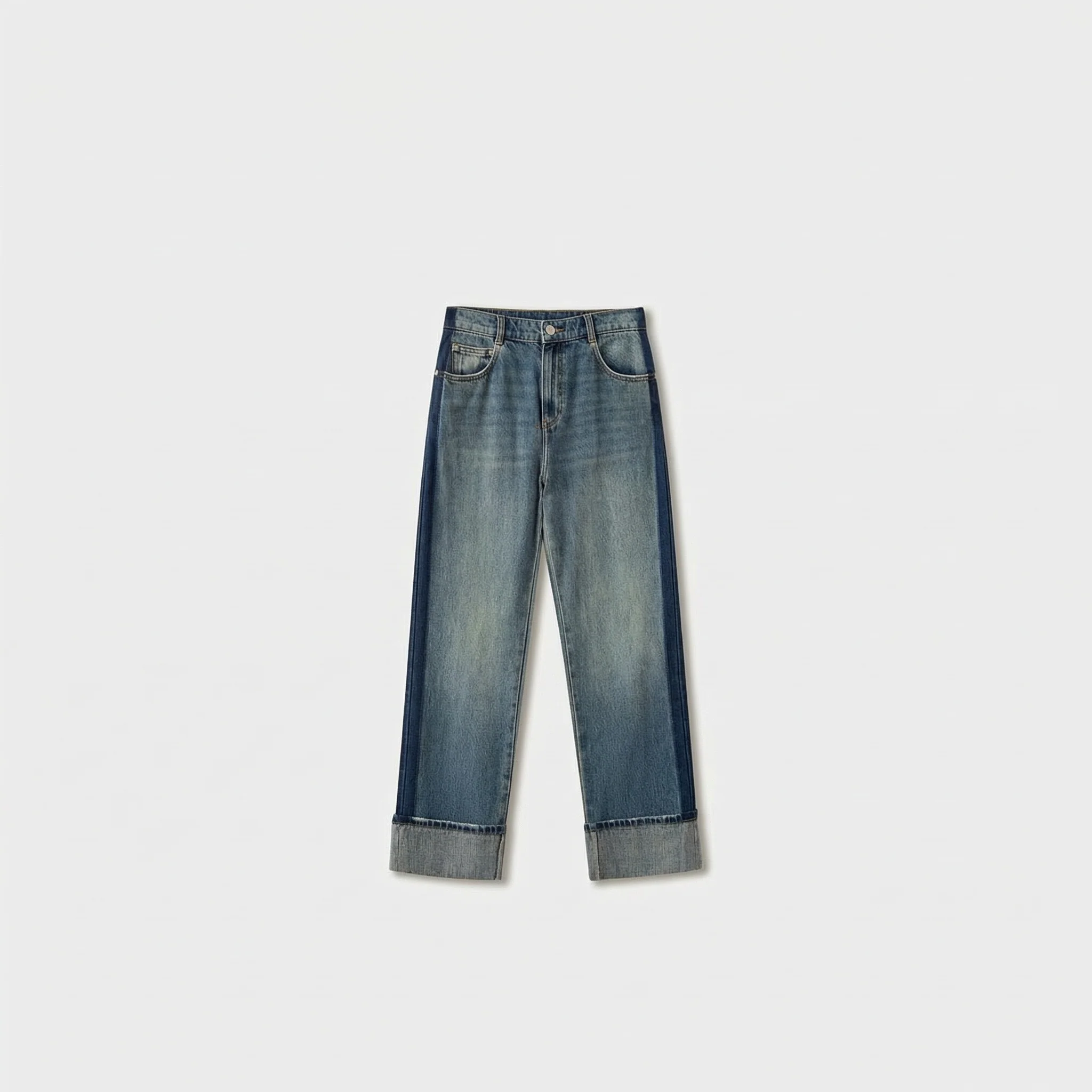 Side Panel Straight Jeans - Image 4