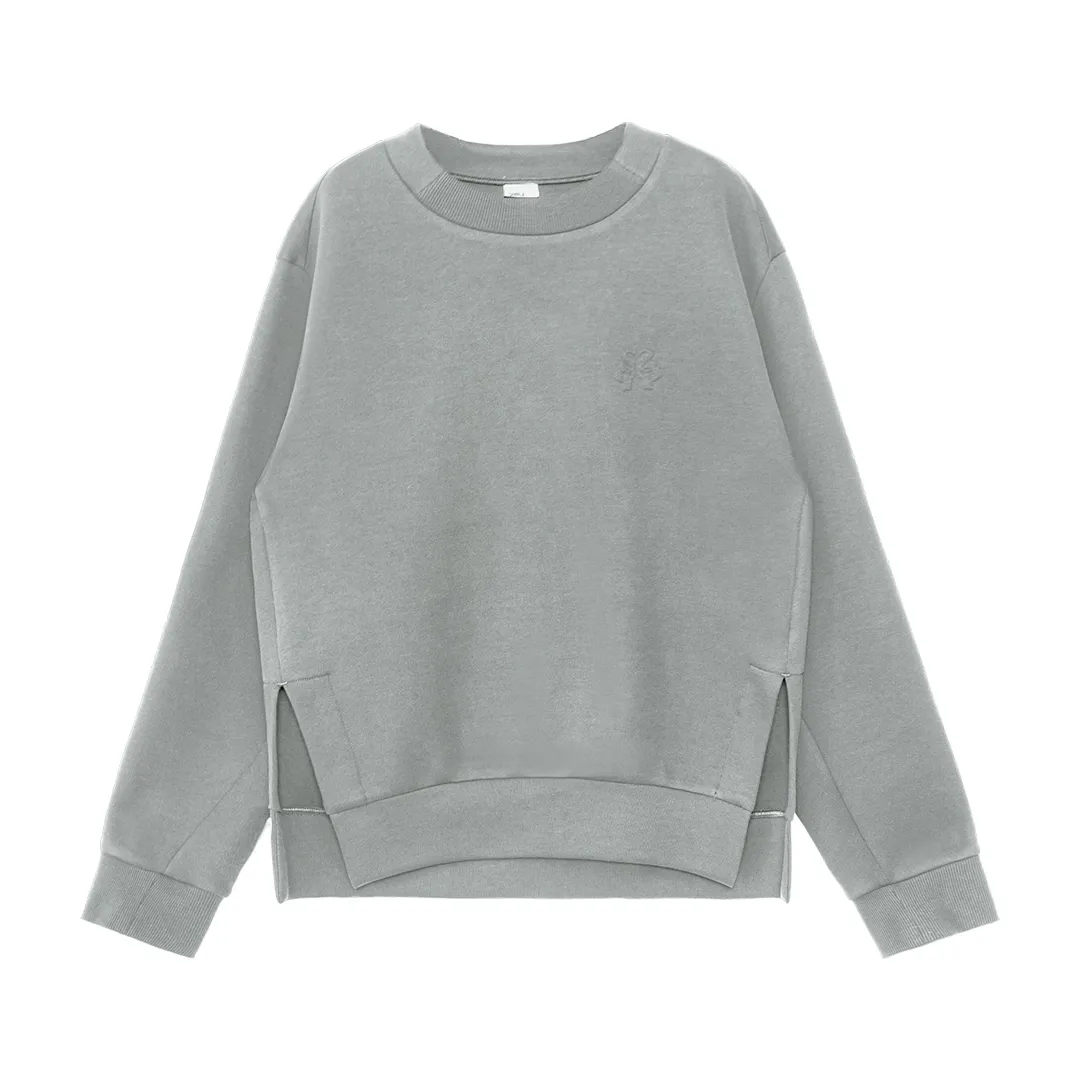 Side-Slit Crewneck Sweatshirt - Image 6