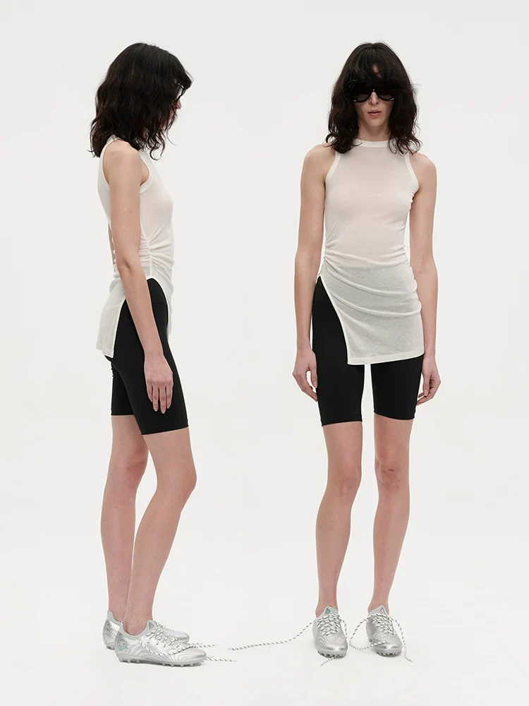 Side-Slit Shirred Vest - Image 4