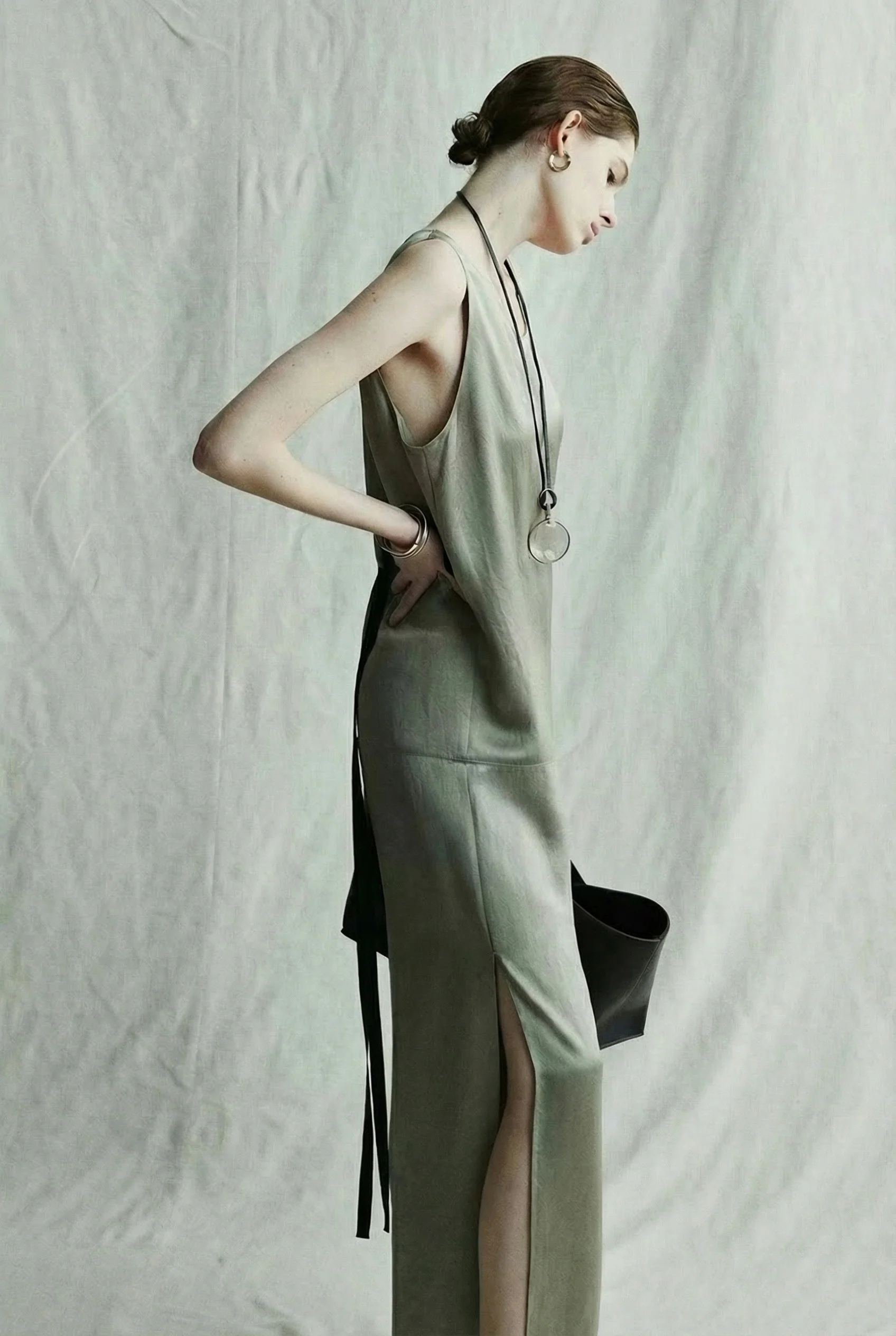 Side-Tie Column Dress - Image 4