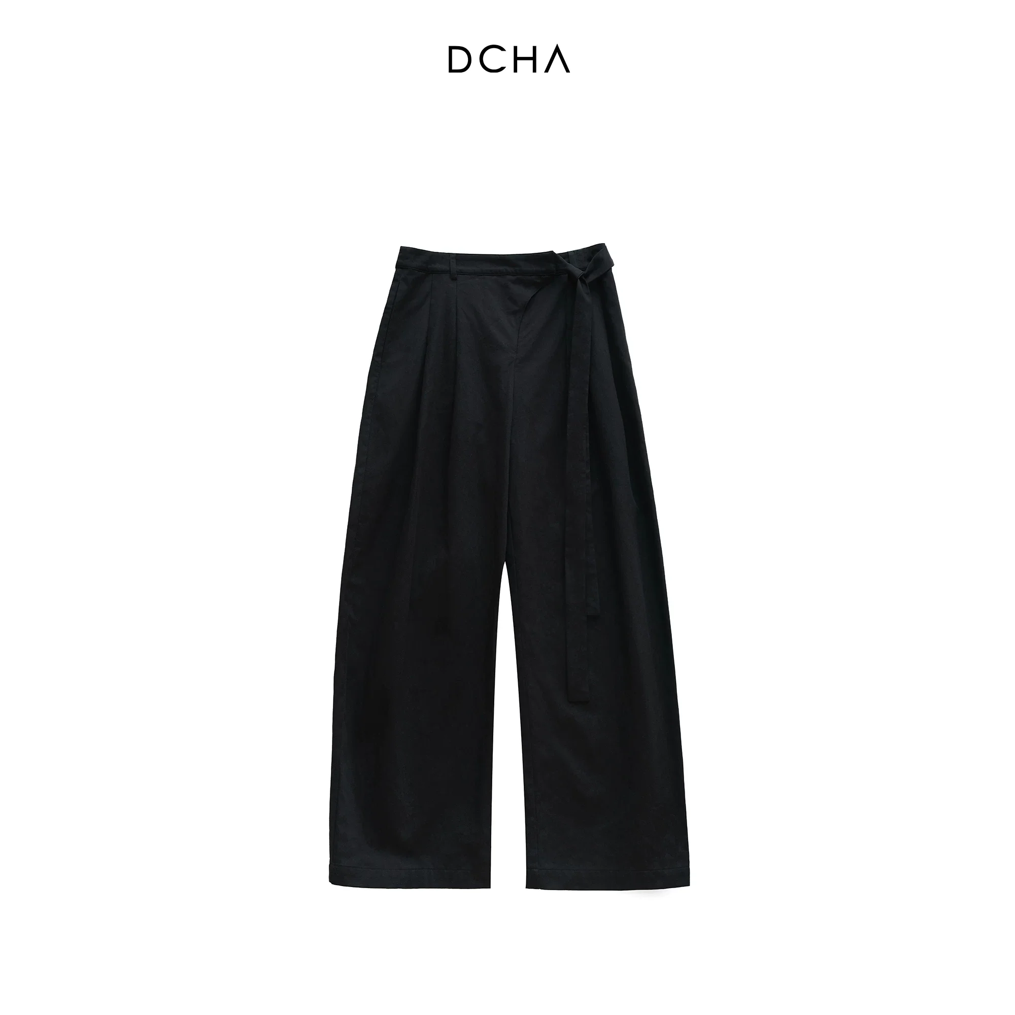 Side-Tie Curved Wide-Leg Pant - Image 7
