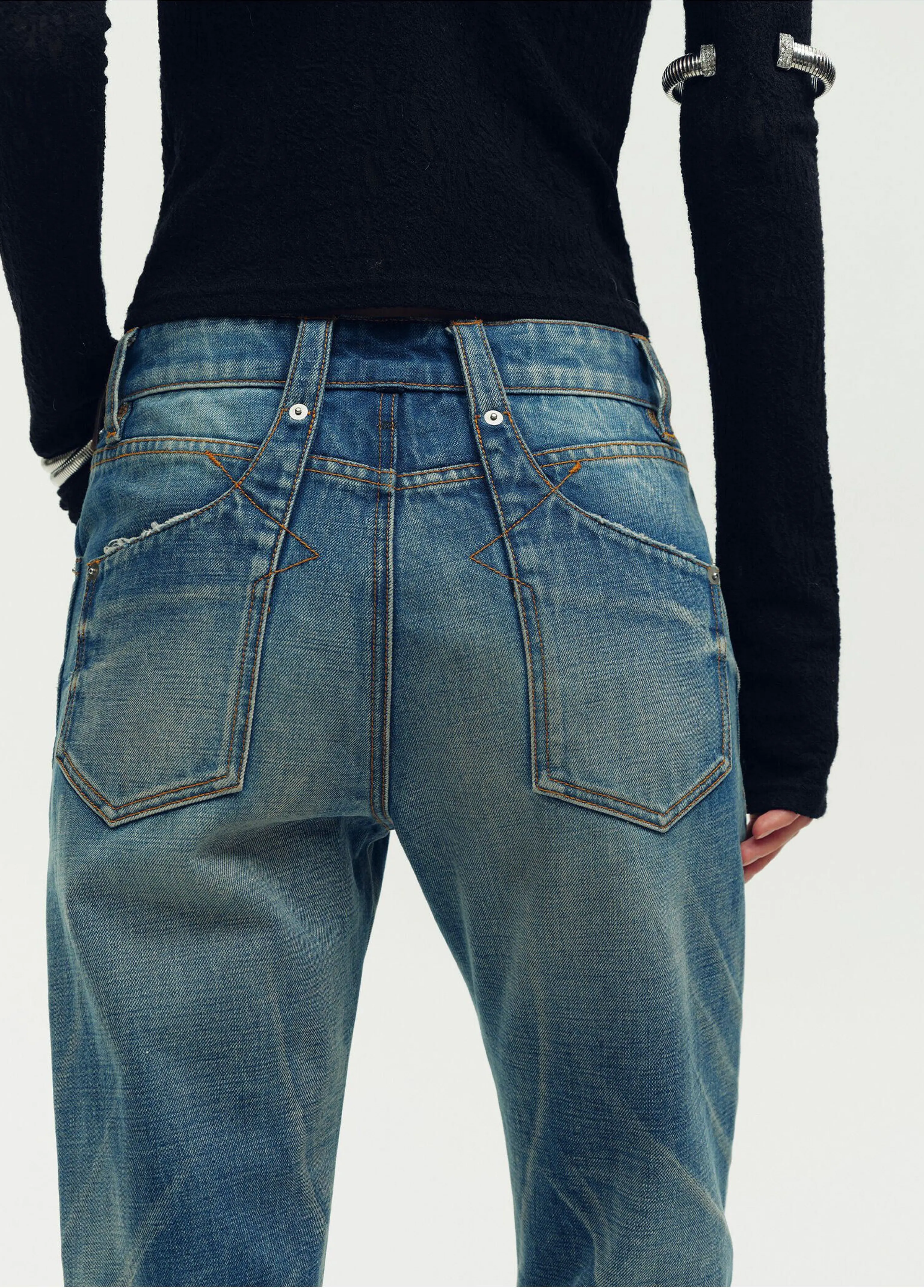 Side-Zip Flare Jeans - Image 6
