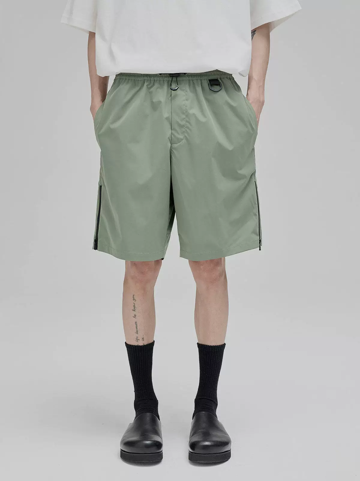 Side-Zip Utility Shorts