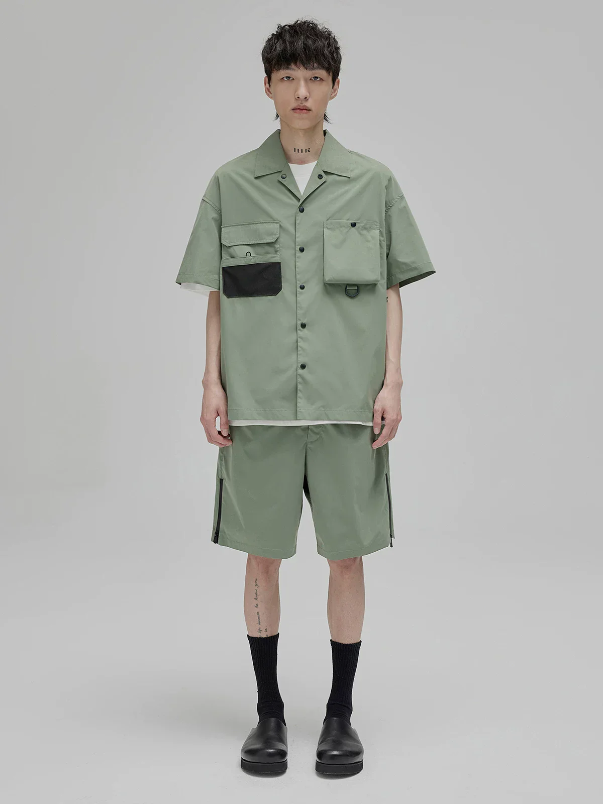 Side-Zip Utility Shorts - Image 2