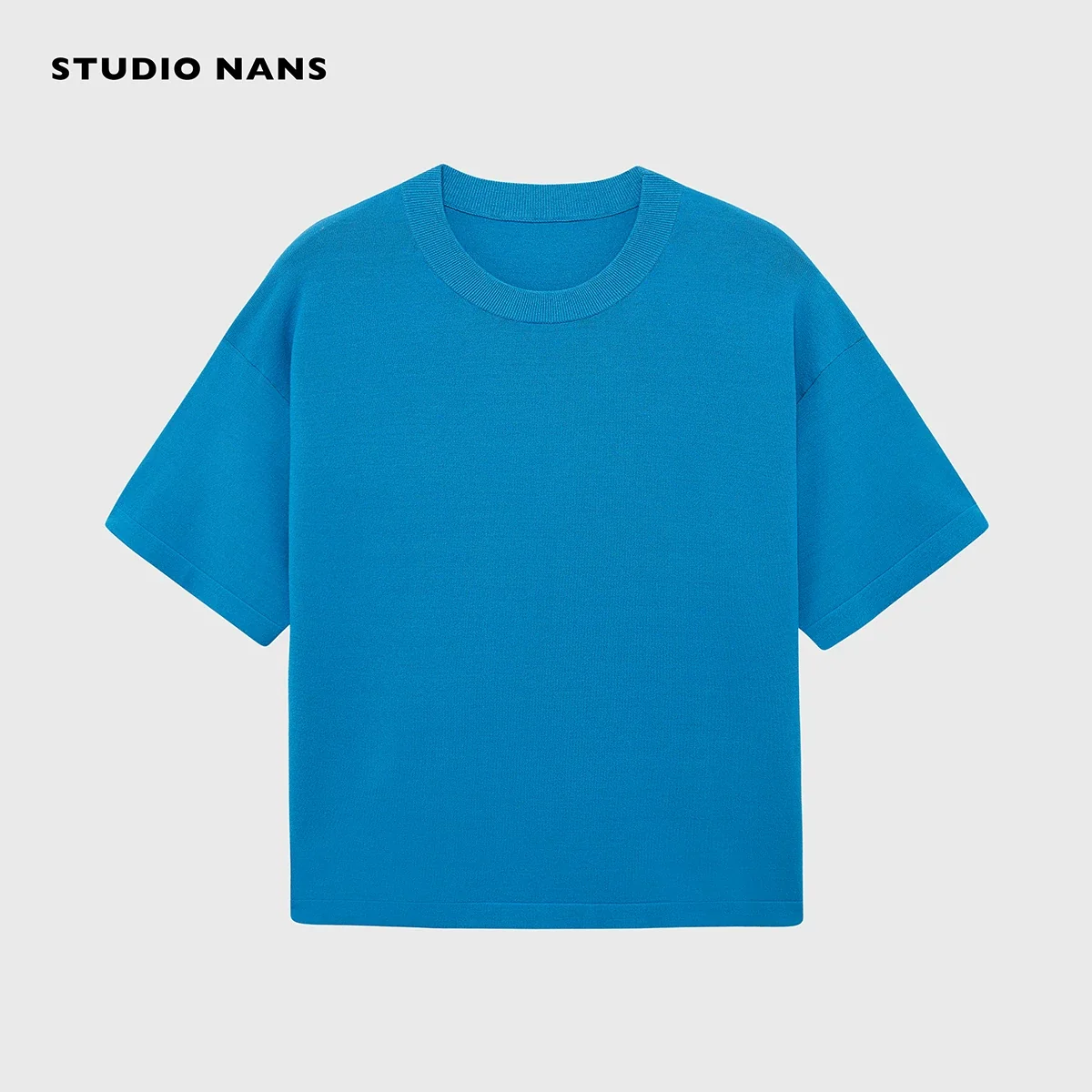 Silk Blend Narrow Crew T-Shirt - Image 6
