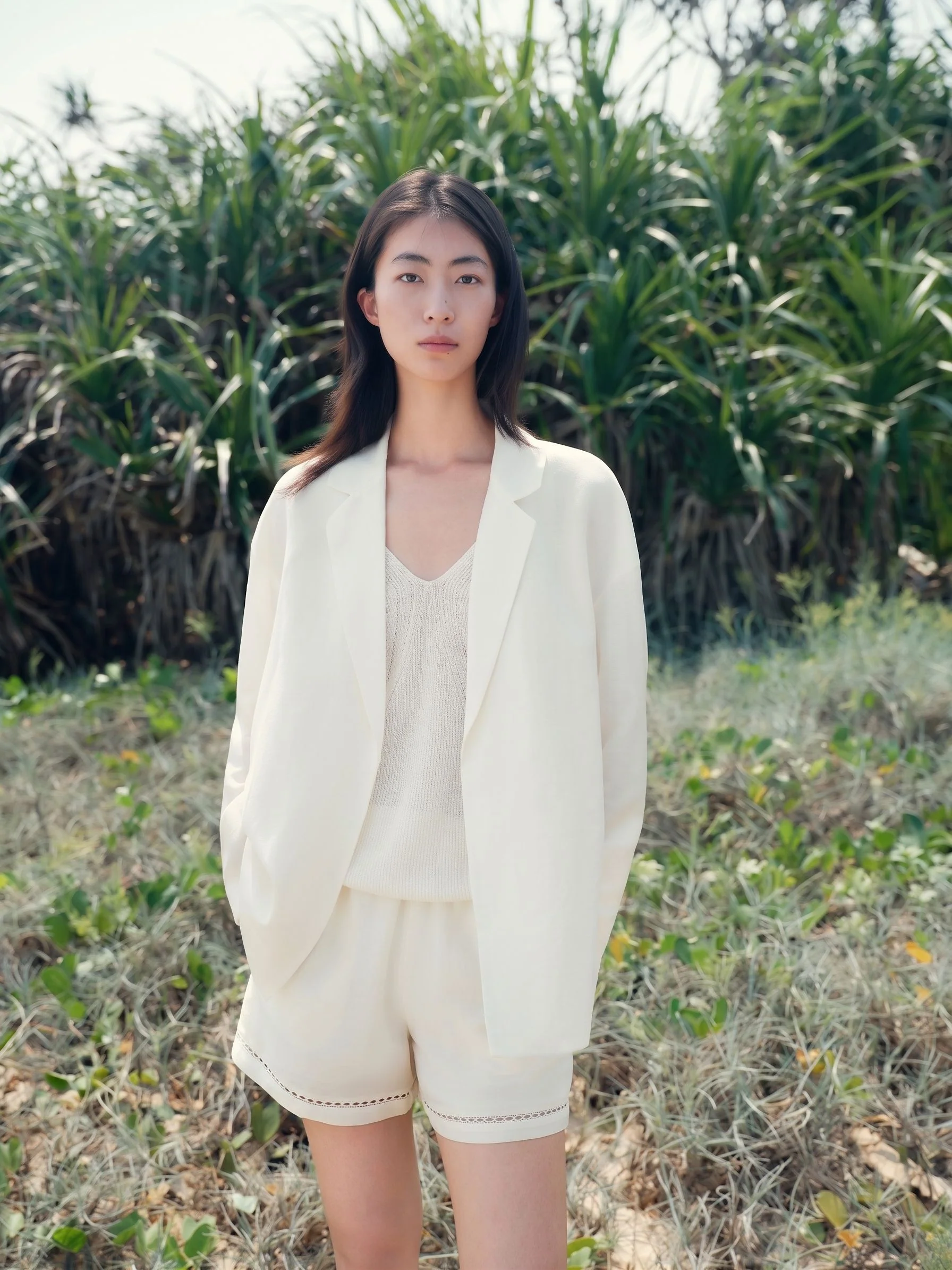 Silk-Blend Relaxed Blazer